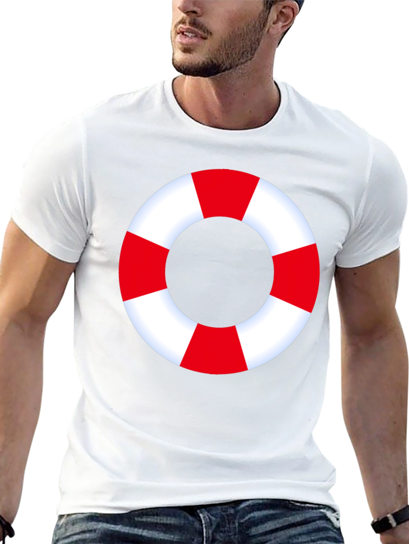 Life Preserver Graphic Tee - Nautical Style