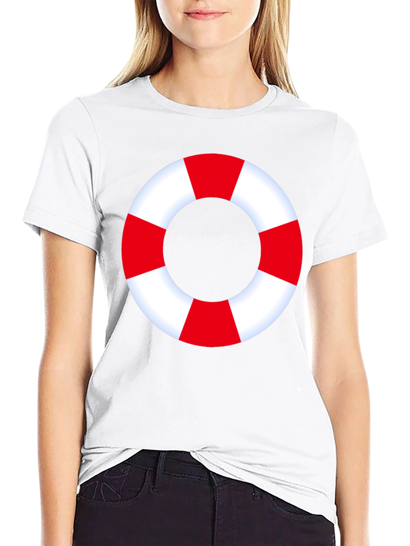 Life Preserver Graphic Tee - Nautical Style
