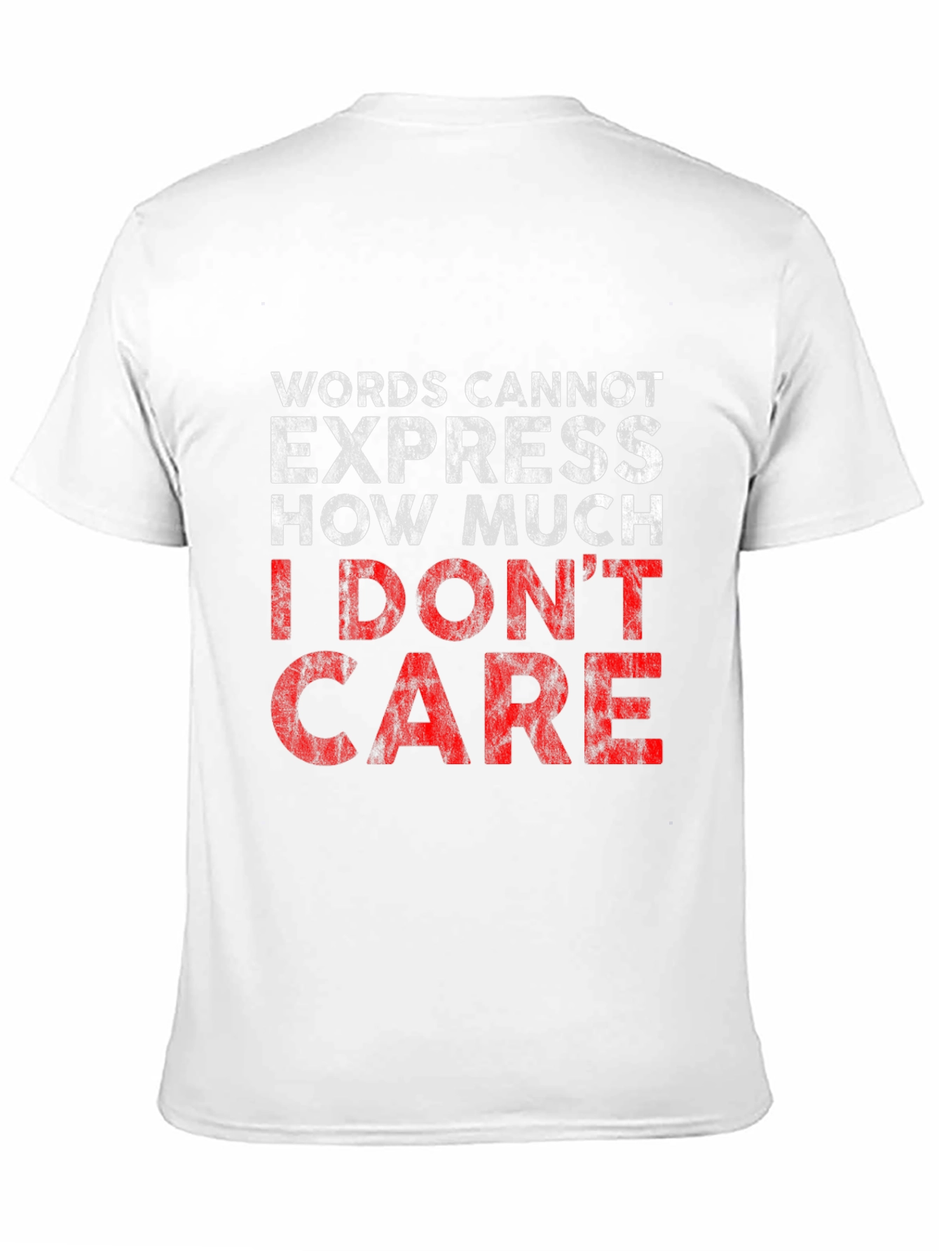 I Dont Care Graphic Tee - Black