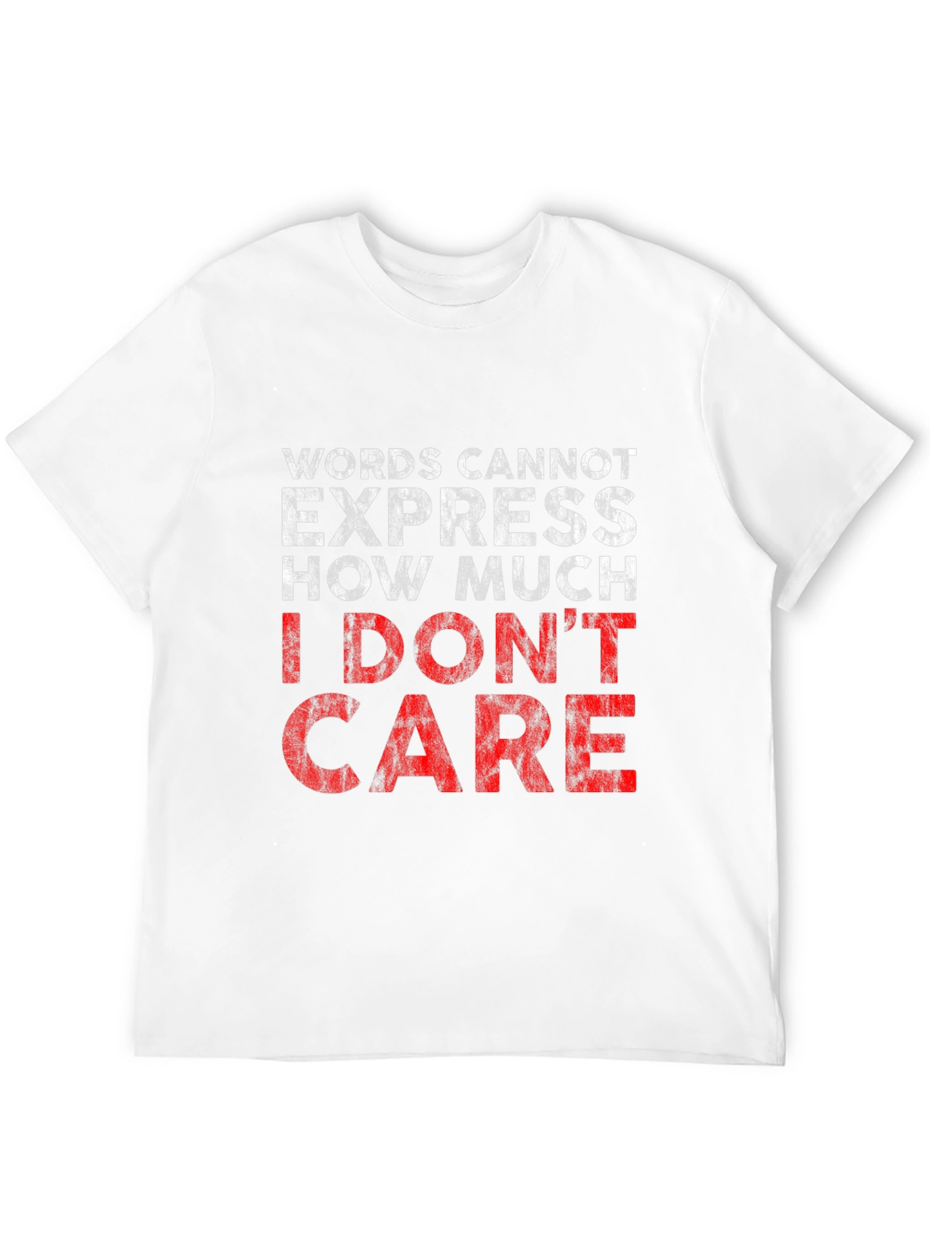 I Dont Care Graphic Tee - Black