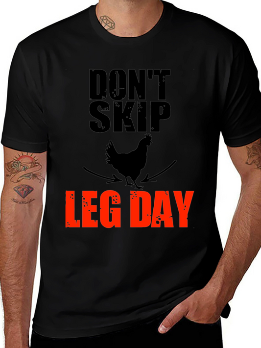 Dont Skip Leg Day Graphic Tee - Gym Motivation