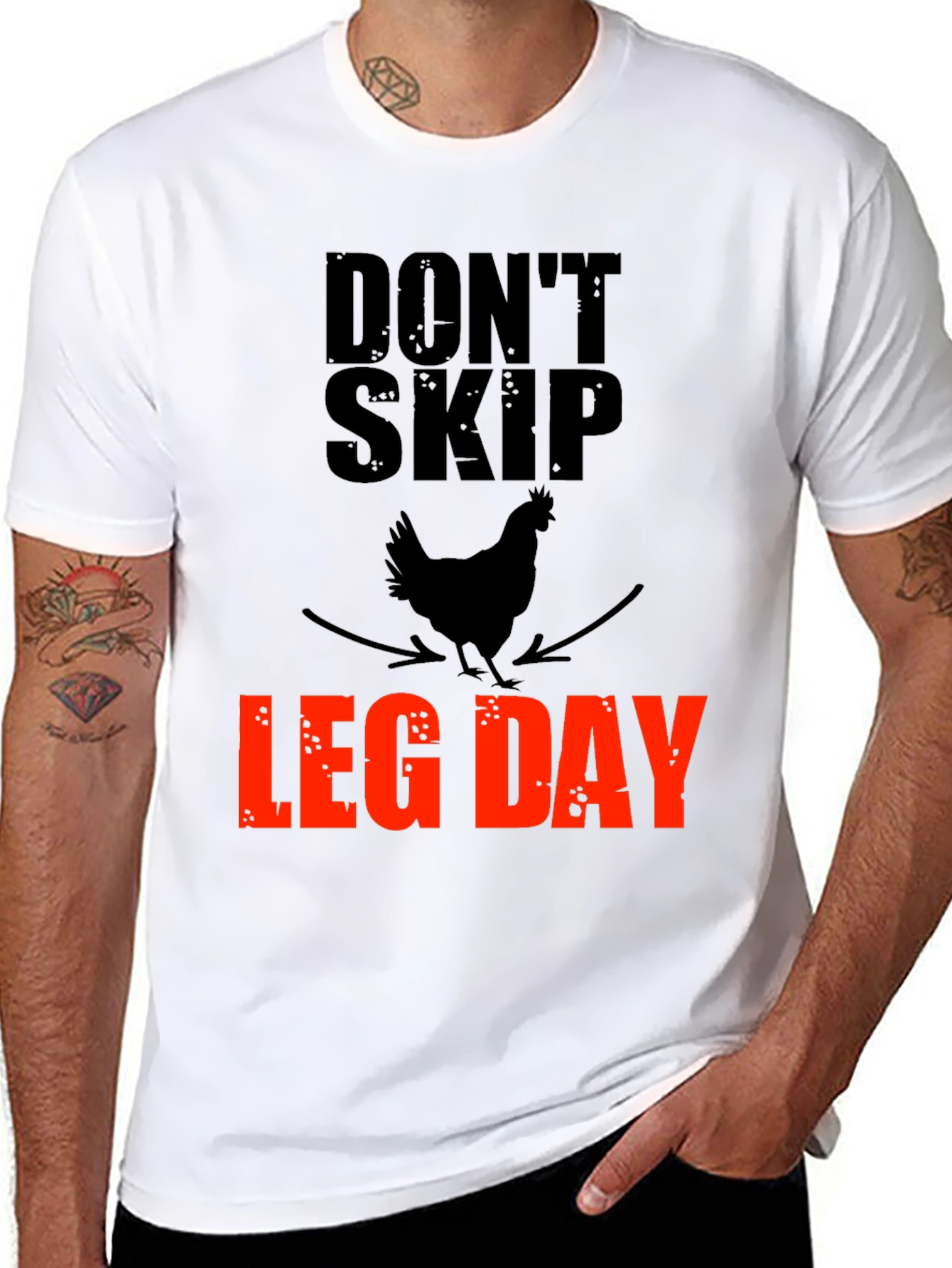 Dont Skip Leg Day Graphic Tee - Gym Motivation