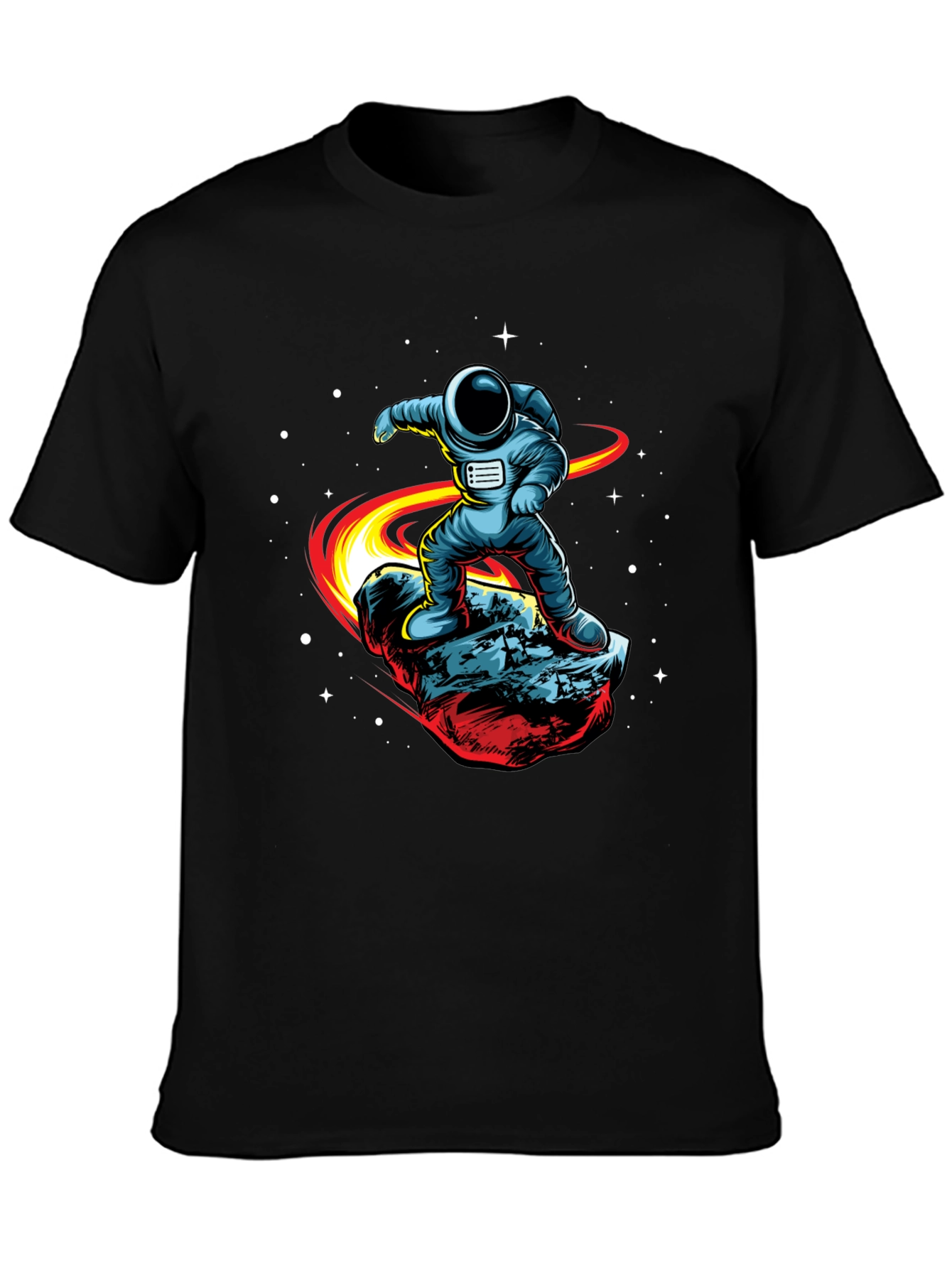 Astronaut Surfing T-Shirt - Cosmic Rider