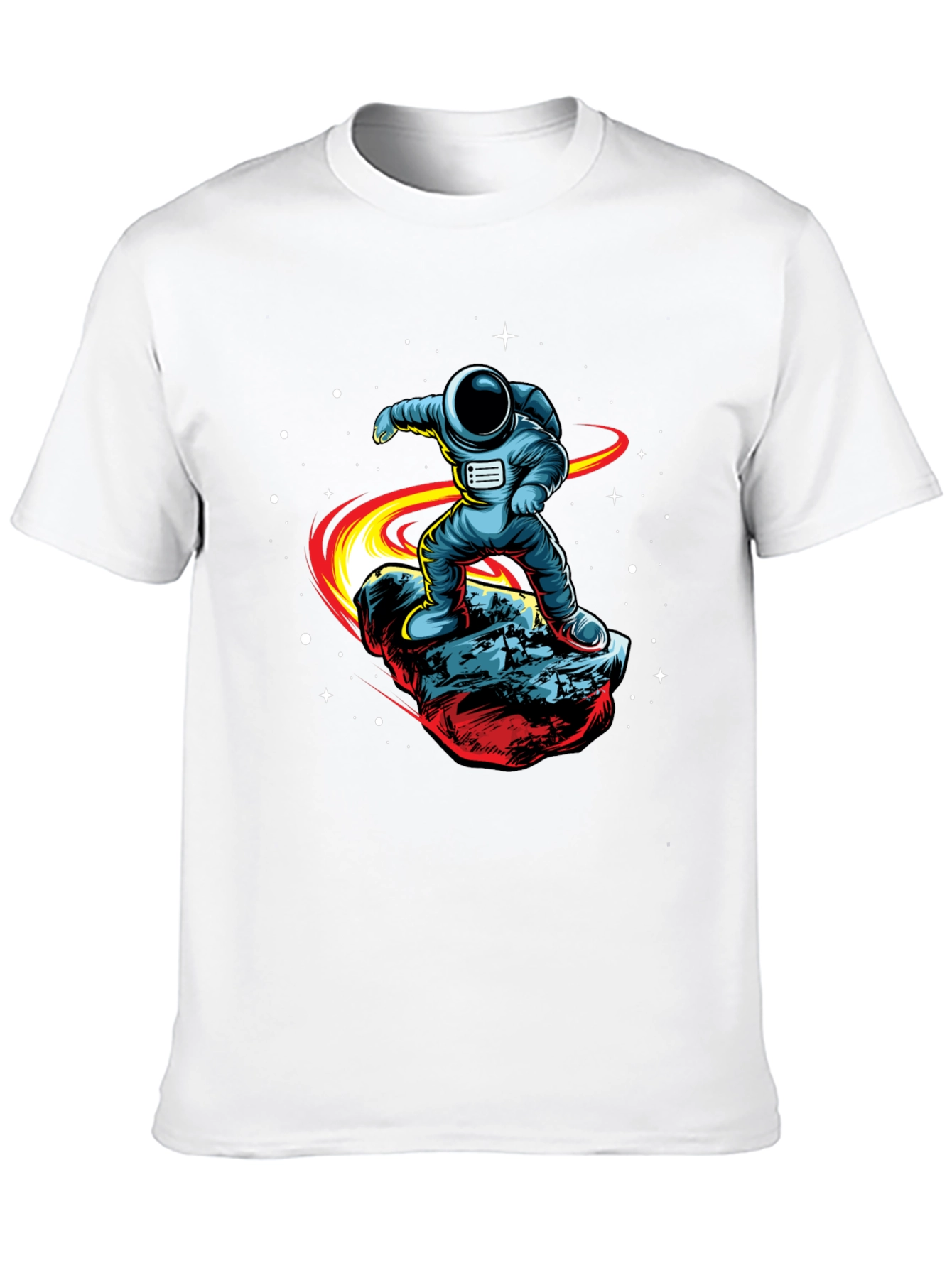 Astronaut Surfing T-Shirt - Cosmic Rider