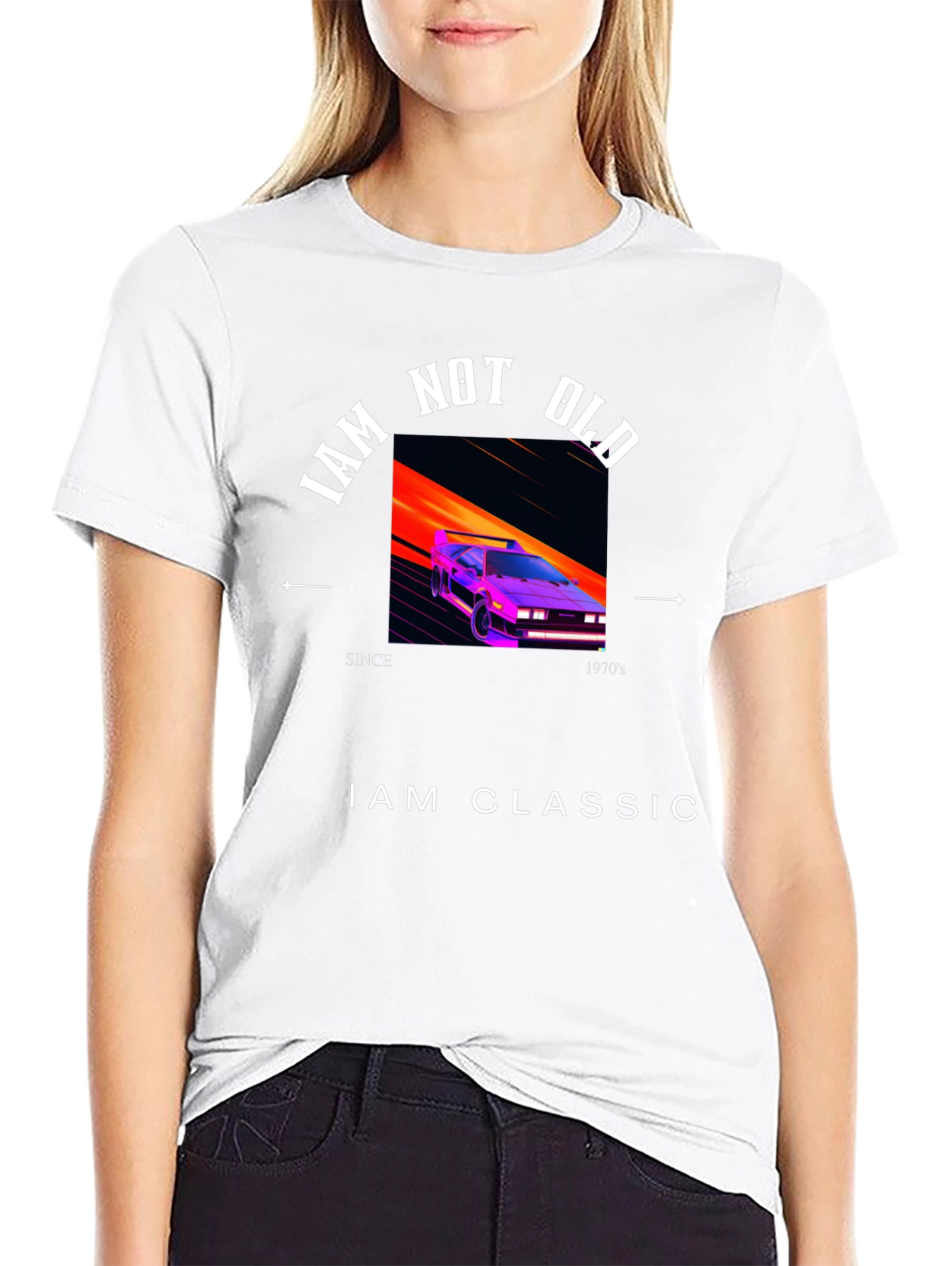 Retro 80s Inspired Graphic Tee - I am Classic