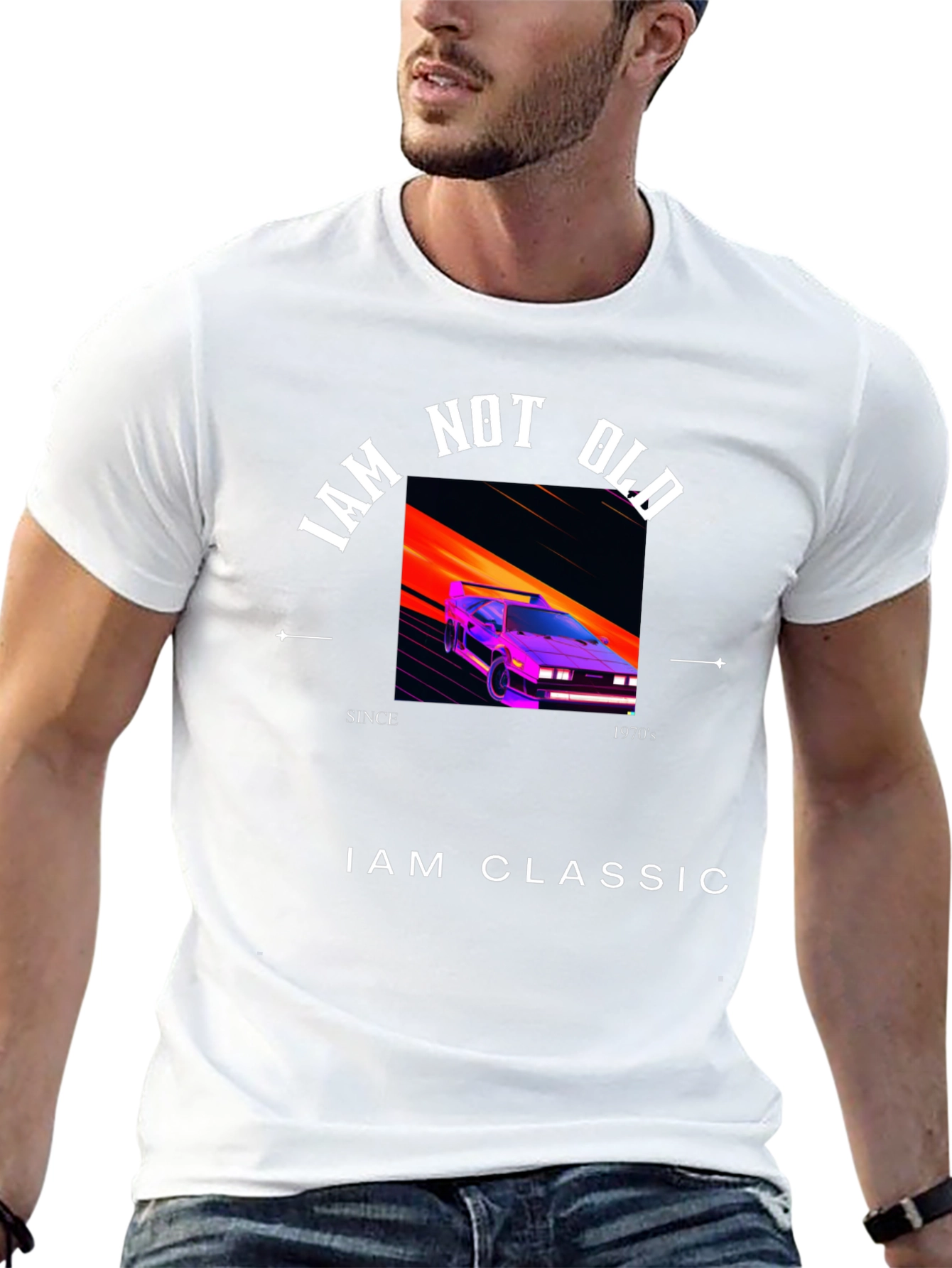 Retro 80s Inspired Graphic Tee - I am Classic