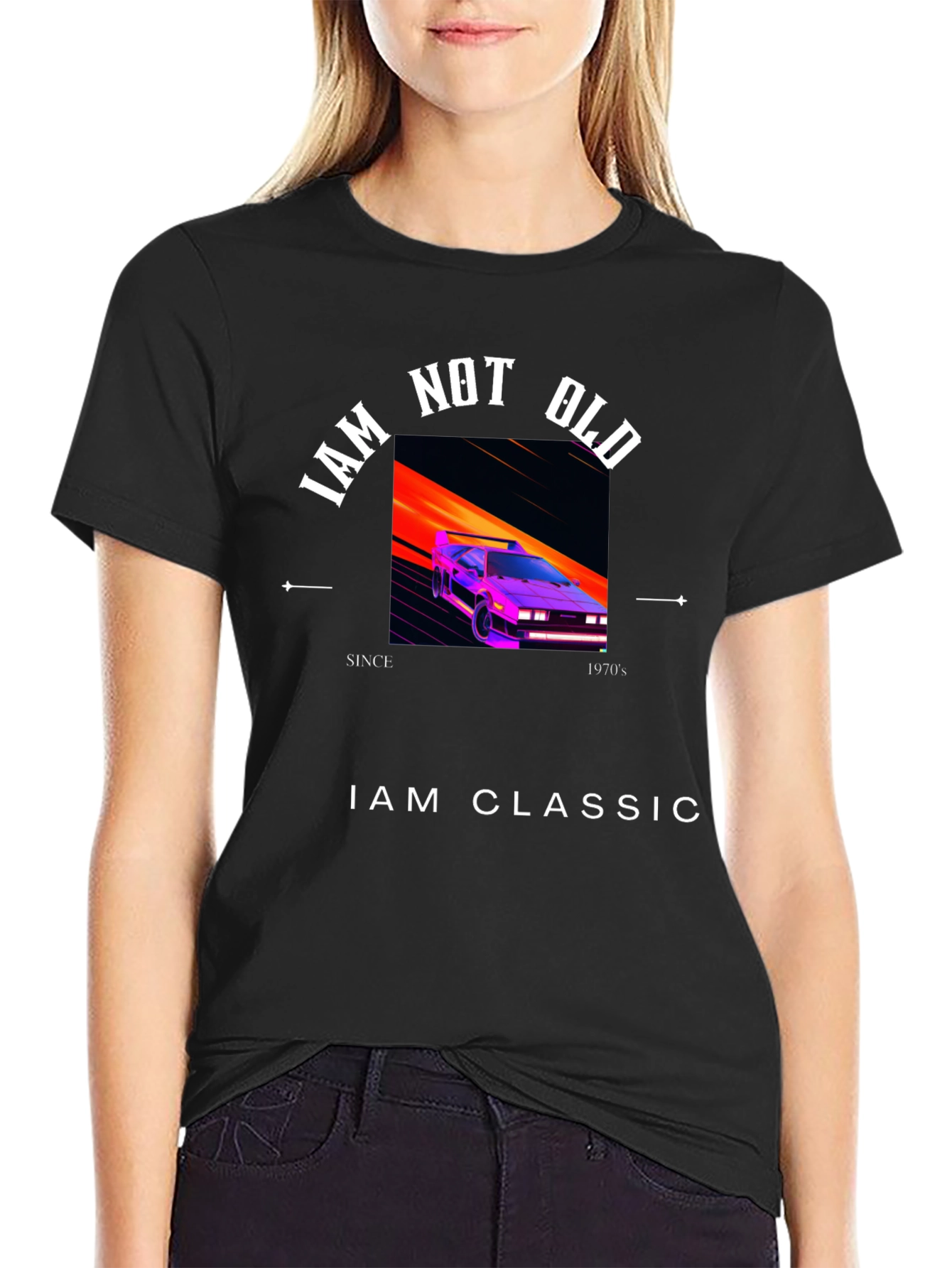 Retro 80s Inspired Graphic Tee - I am Classic