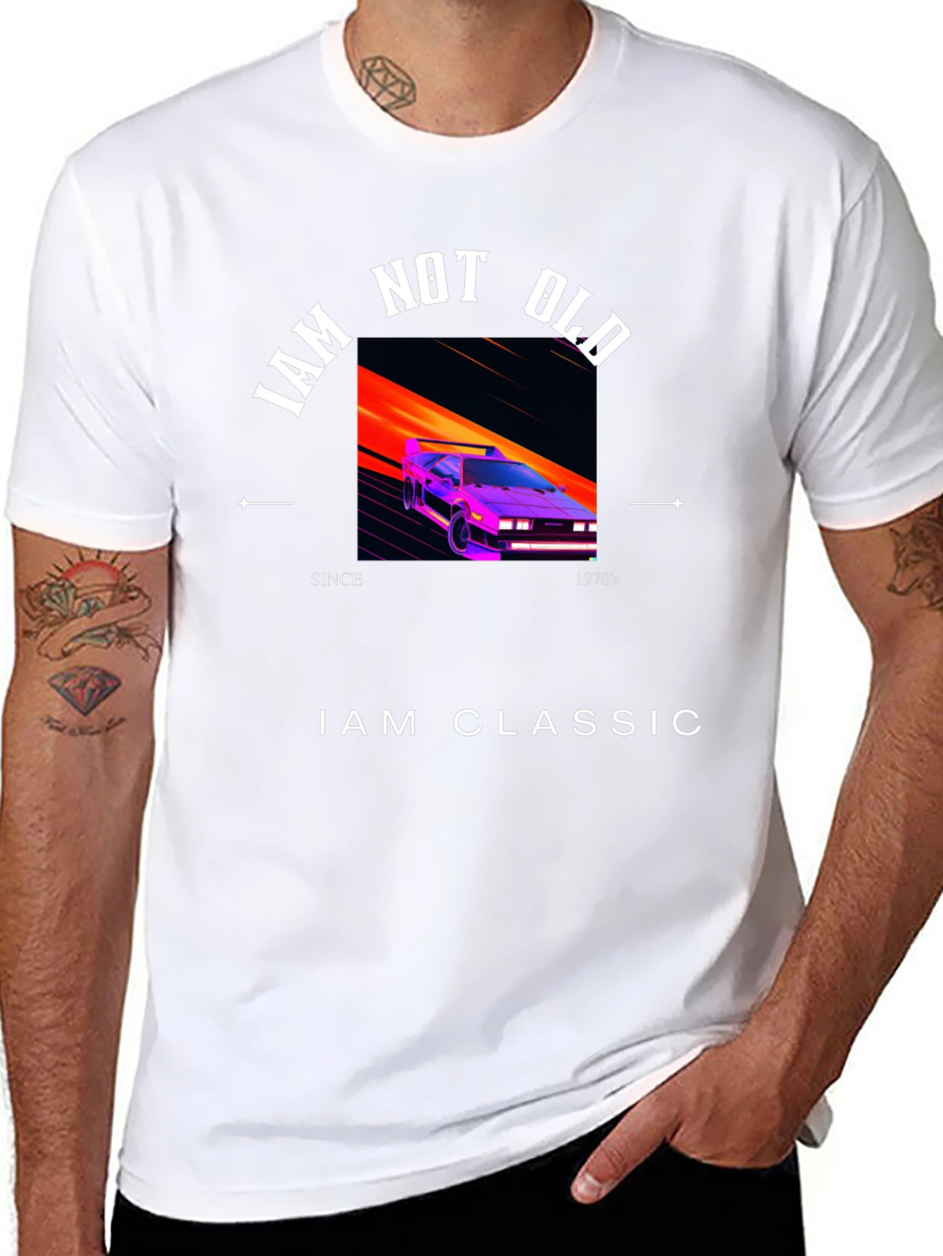 Retro 80s Inspired Graphic Tee - I am Classic