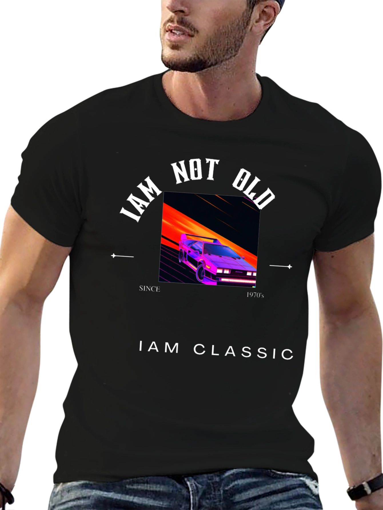 Retro 80s Inspired Graphic Tee - I am Classic