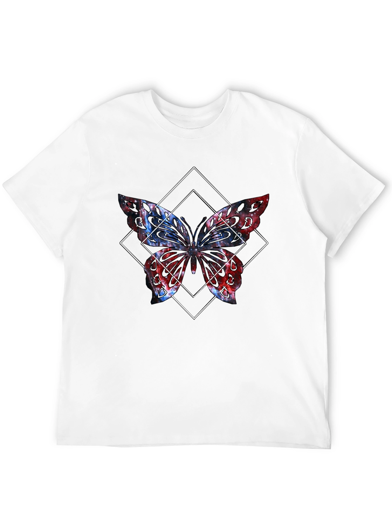 Butterfly Graphic Tee - Black Cotton Blend