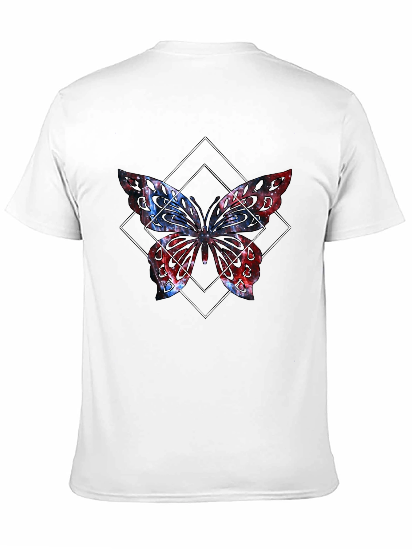 Butterfly Graphic Tee - Black Cotton Blend