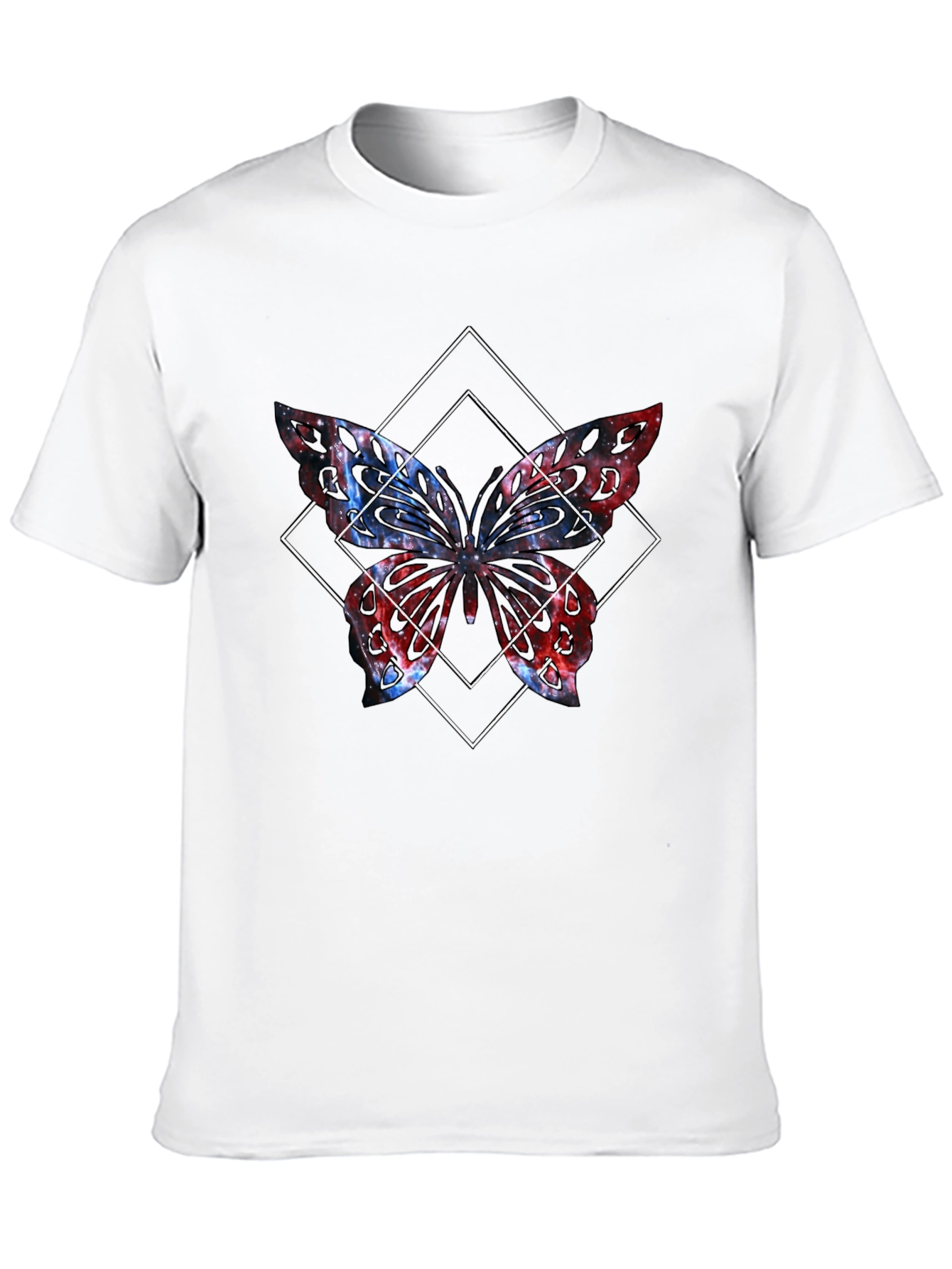 Butterfly Graphic Tee - Black Cotton Blend