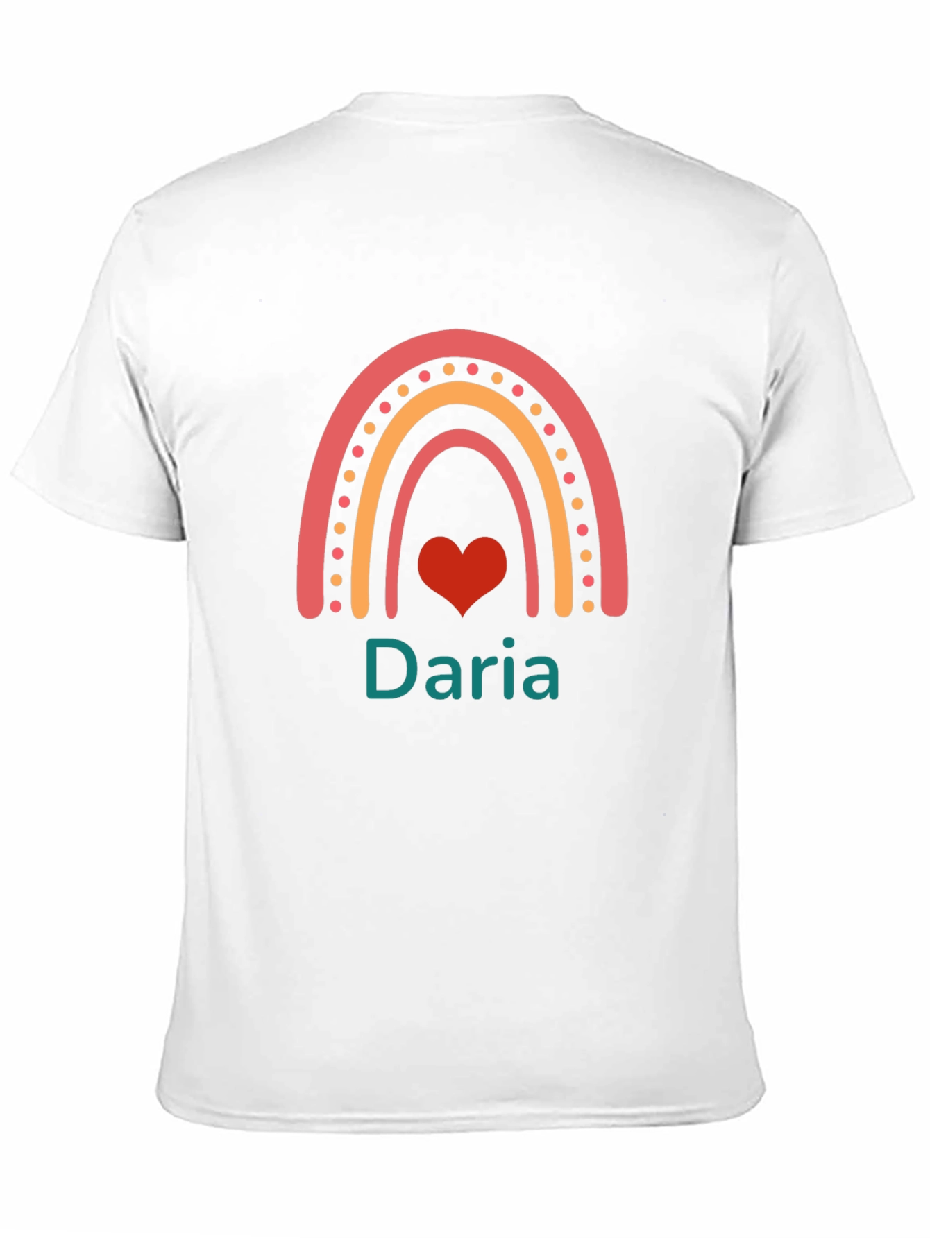 Daria Rainbow Heart Personalized T-Shirt