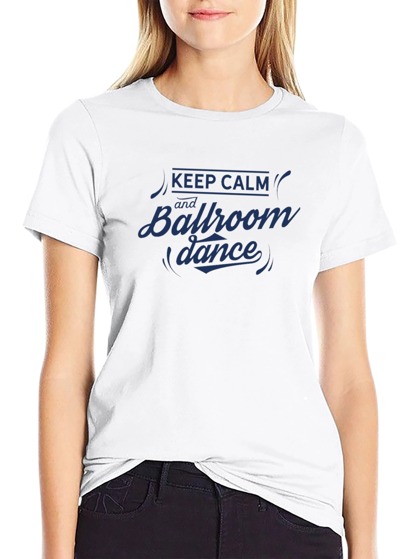 Keep Calm Ballroom Dance Graphic T-Shirt
