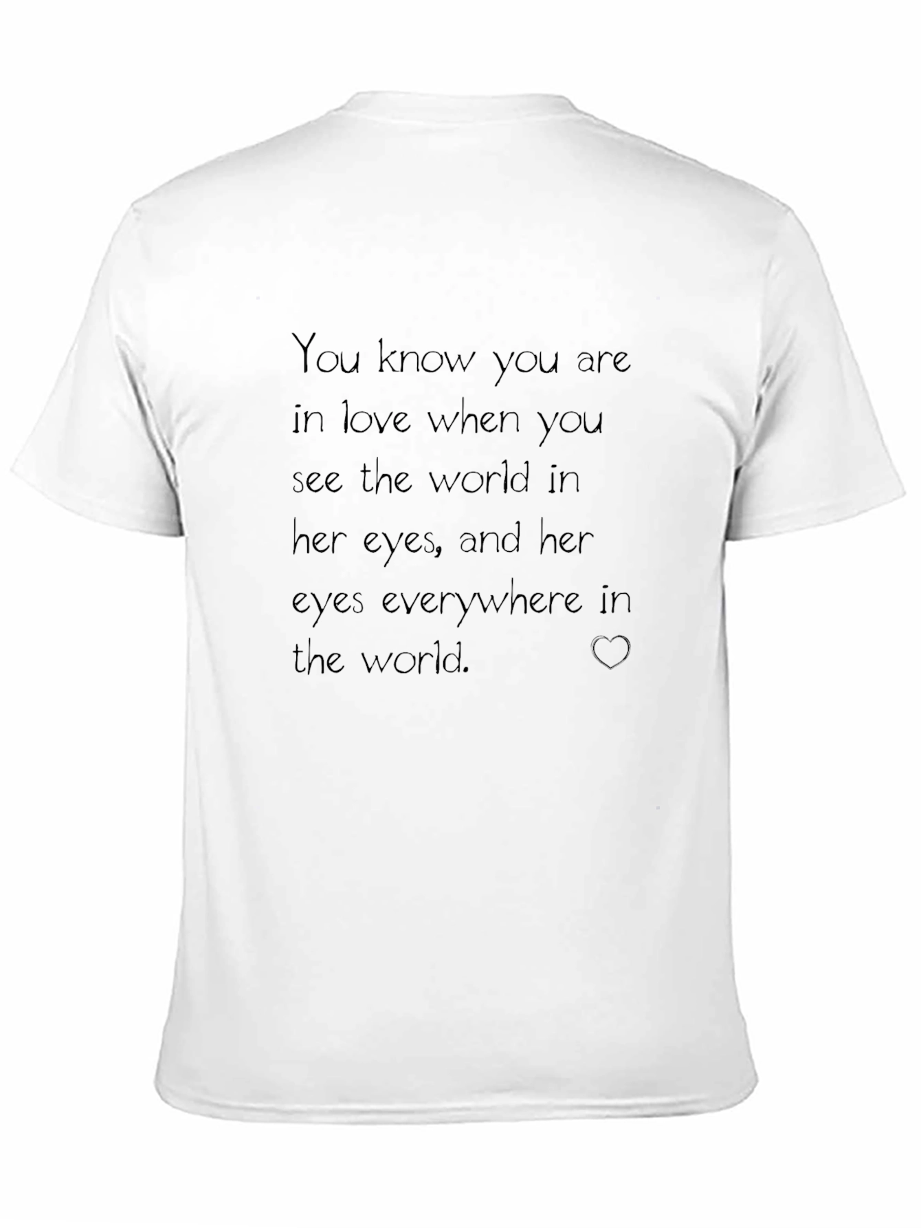 Romantic Love T-Shirt - Her Eyes Design