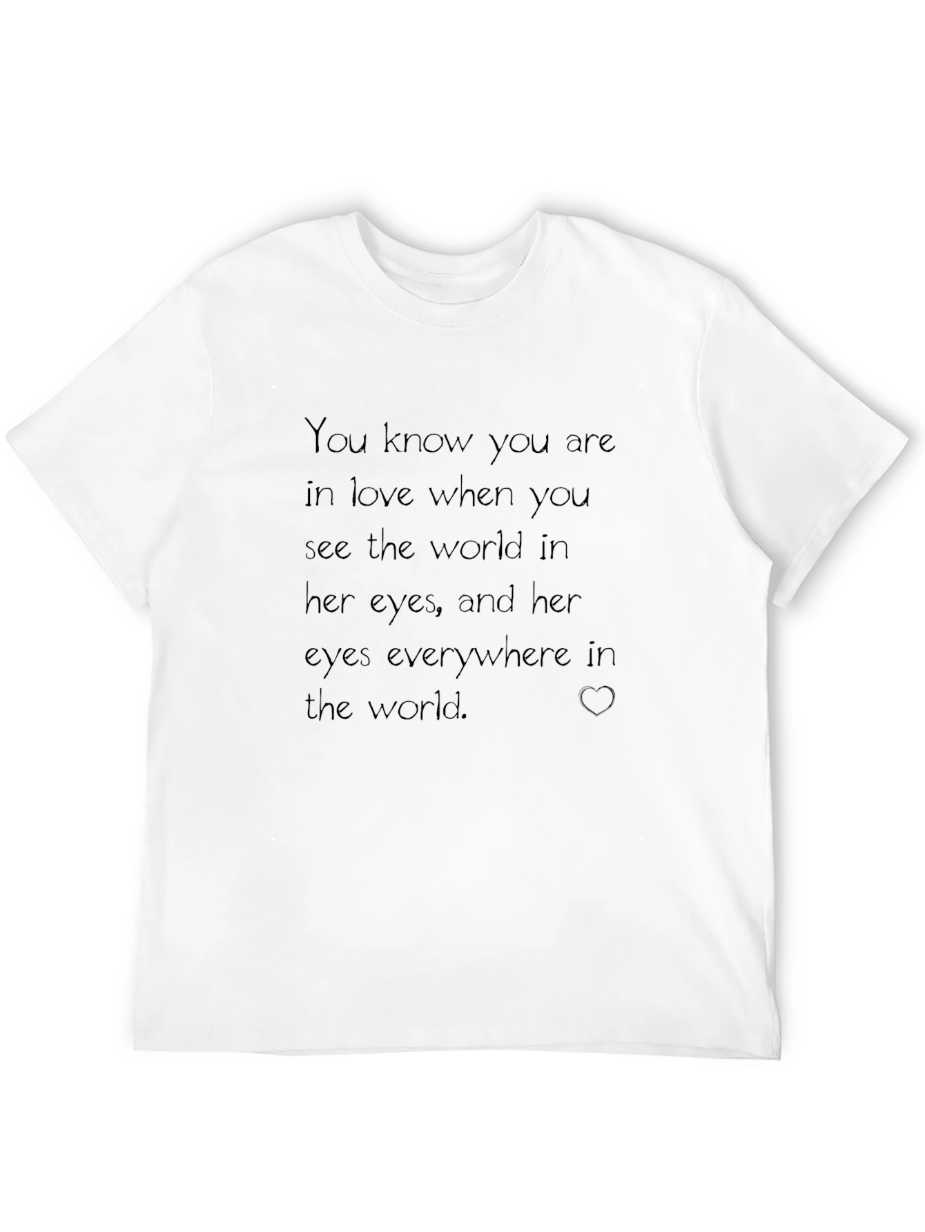 Romantic Love T-Shirt - Her Eyes Design