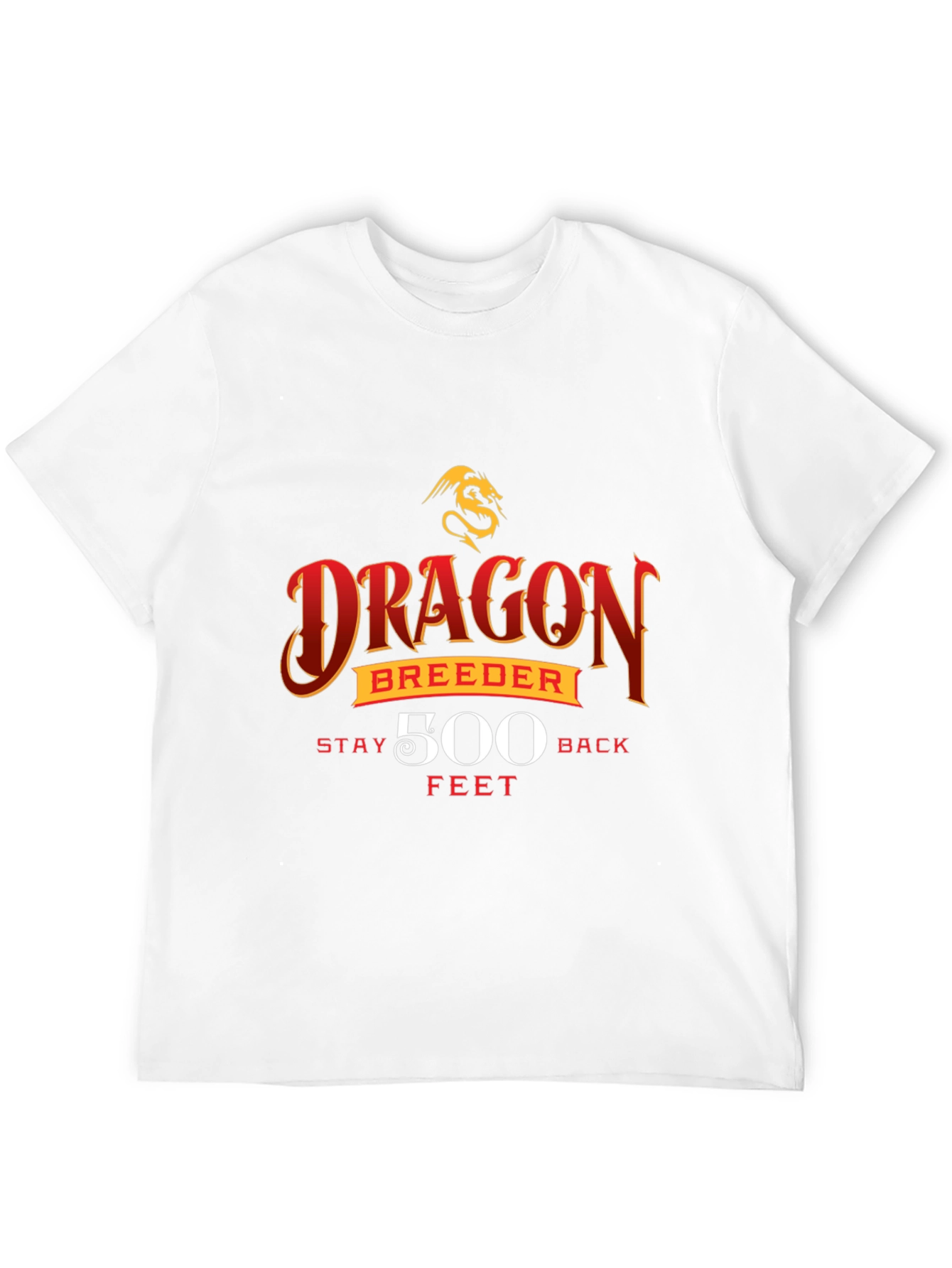 Dragon Breeder Stay Back 500 Feet Black T-Shirt