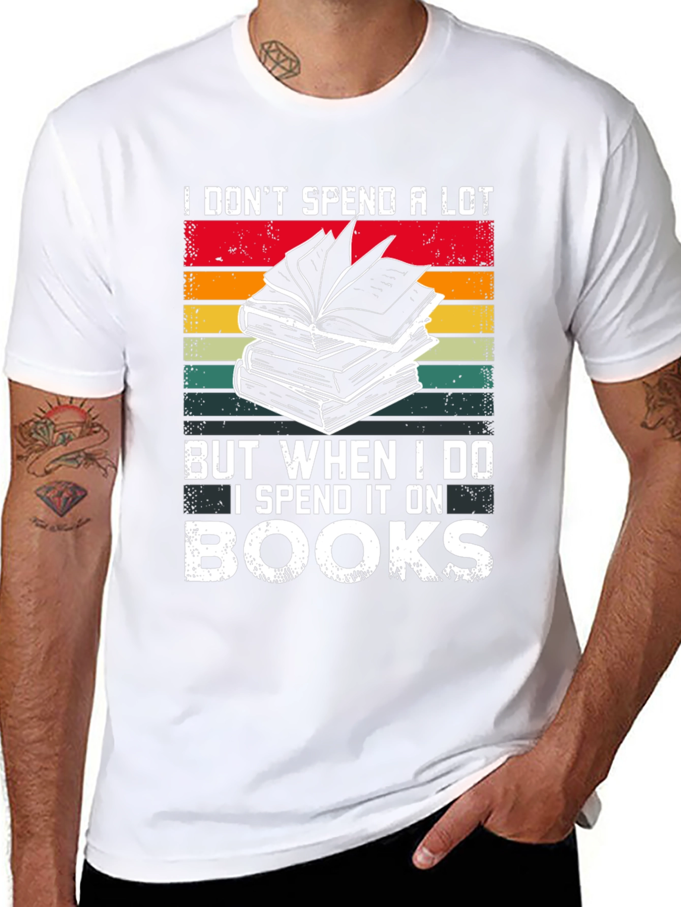 Book Lover T-Shirt - I Spend It On Books