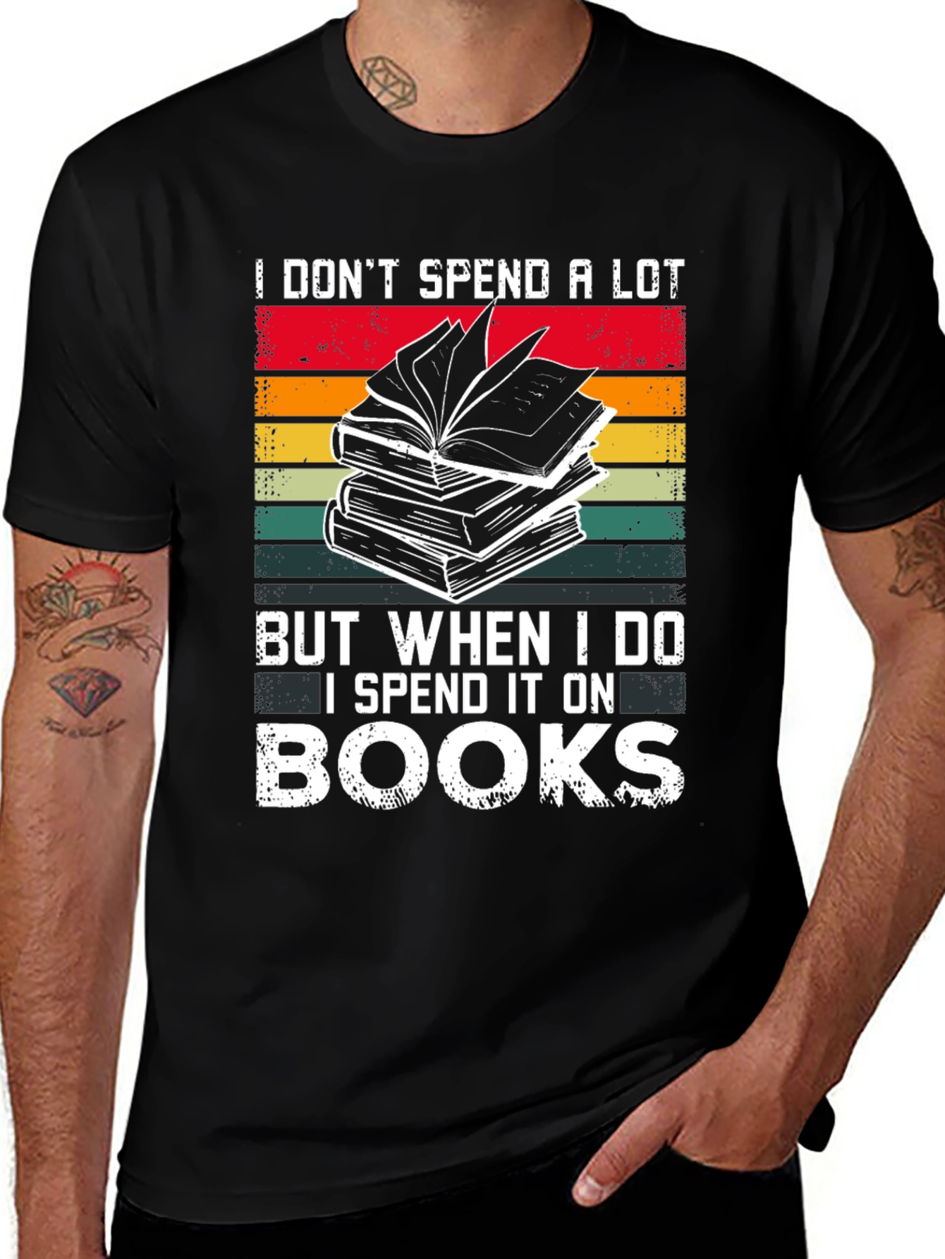 Book Lover T-Shirt - I Spend It On Books