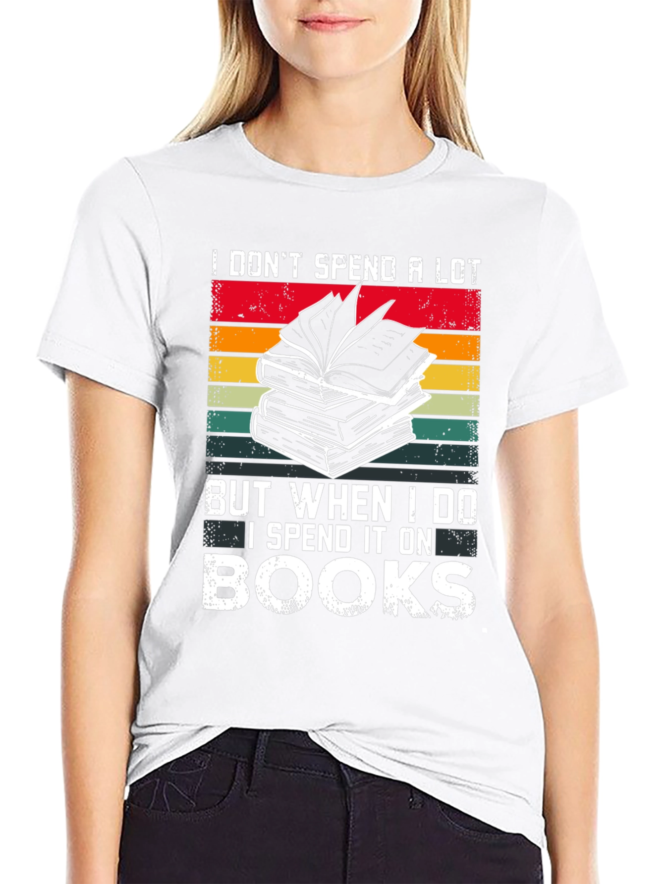 Book Lover T-Shirt - I Spend It On Books