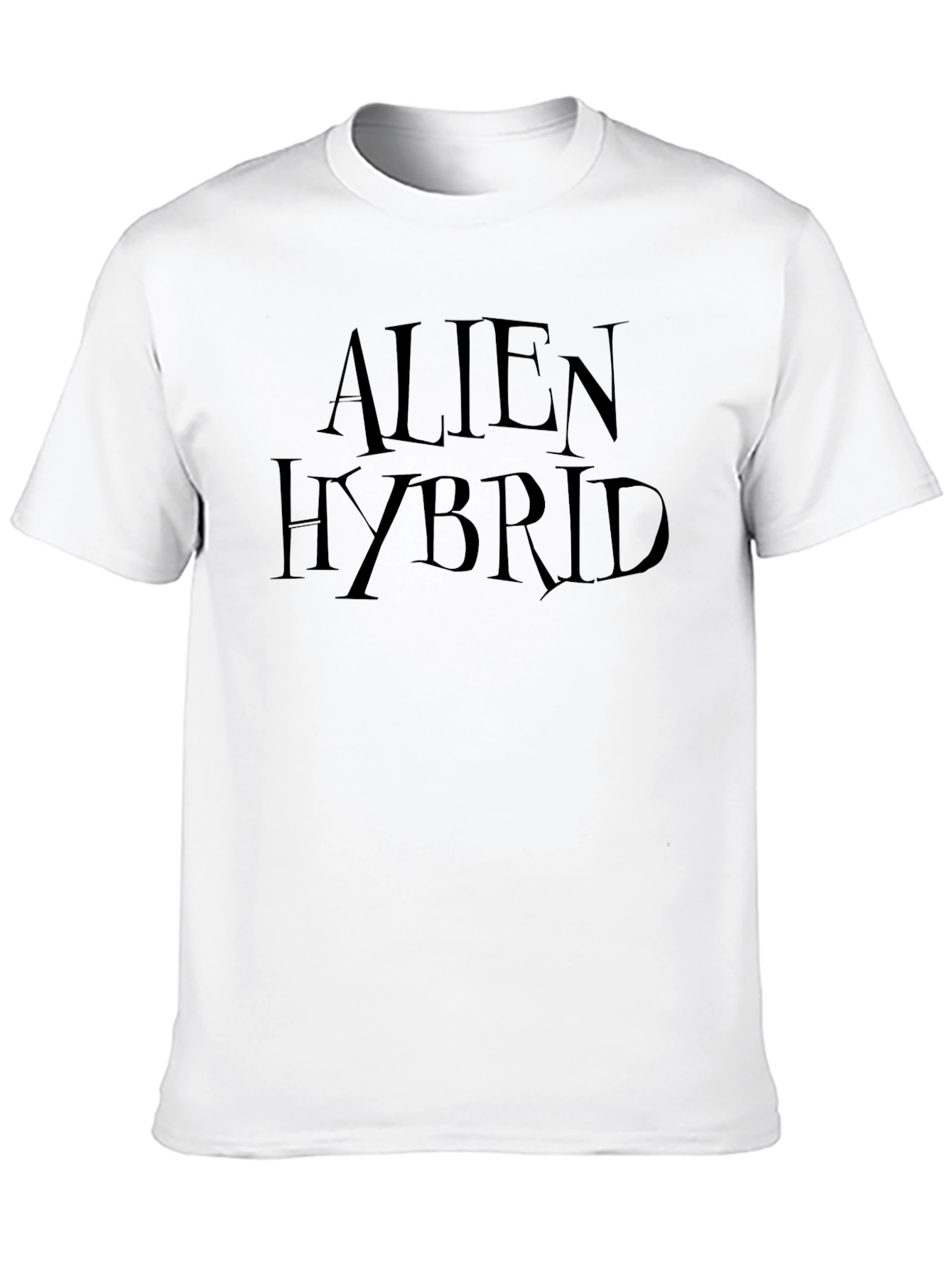 Alien Hybrid Black Graphic Tee - Soft Cotton Blend