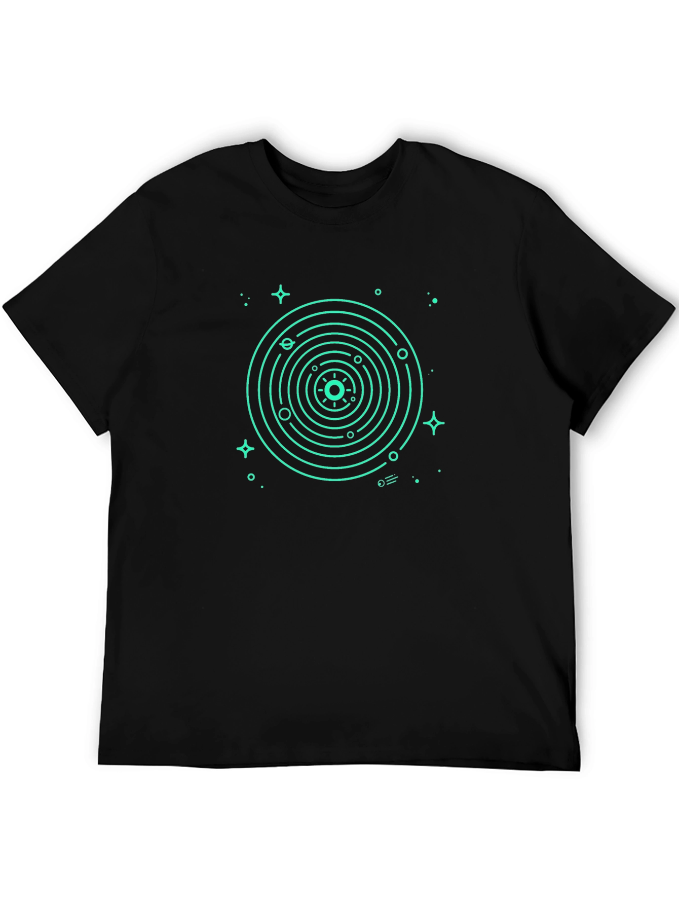 Cosmic Orbit Black T-Shirt