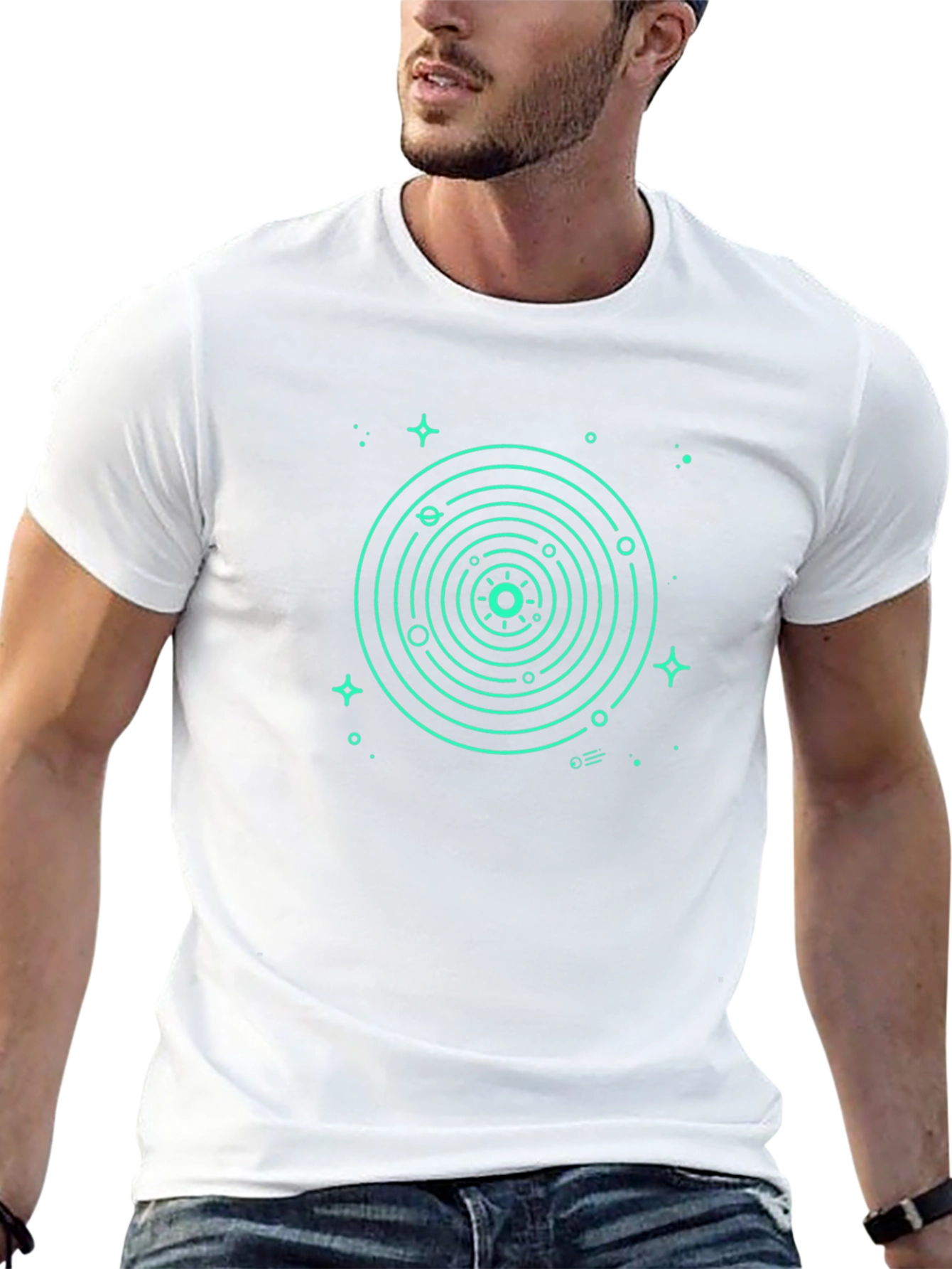 Cosmic Orbit Black T-Shirt