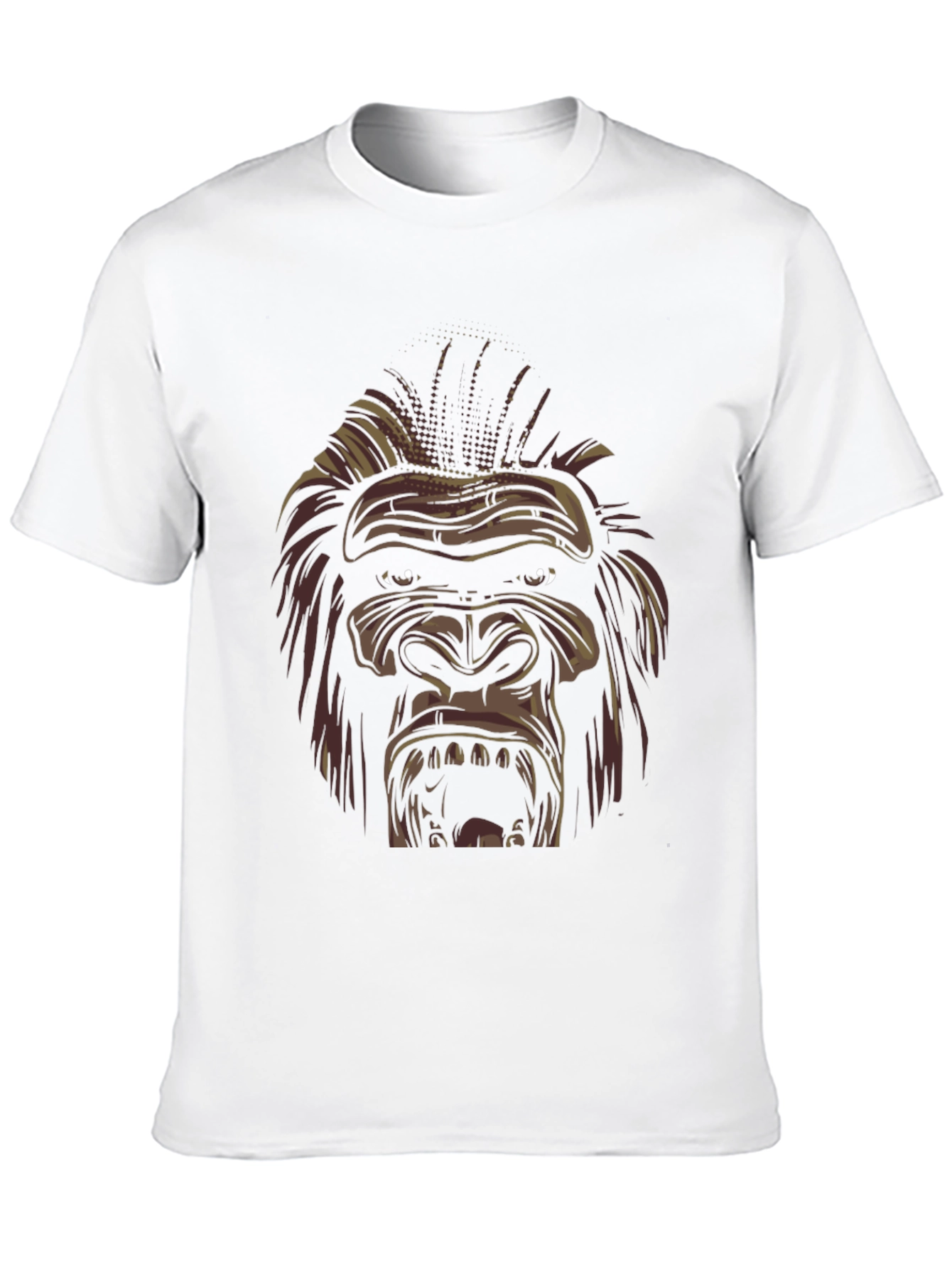 Mens Black Gorilla Graphic Tee