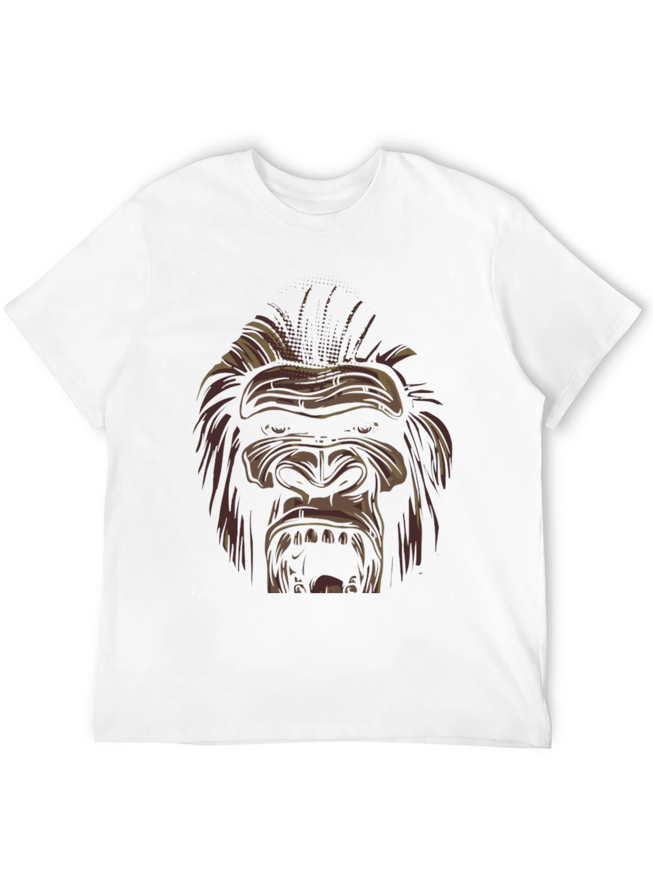 Mens Black Gorilla Graphic Tee