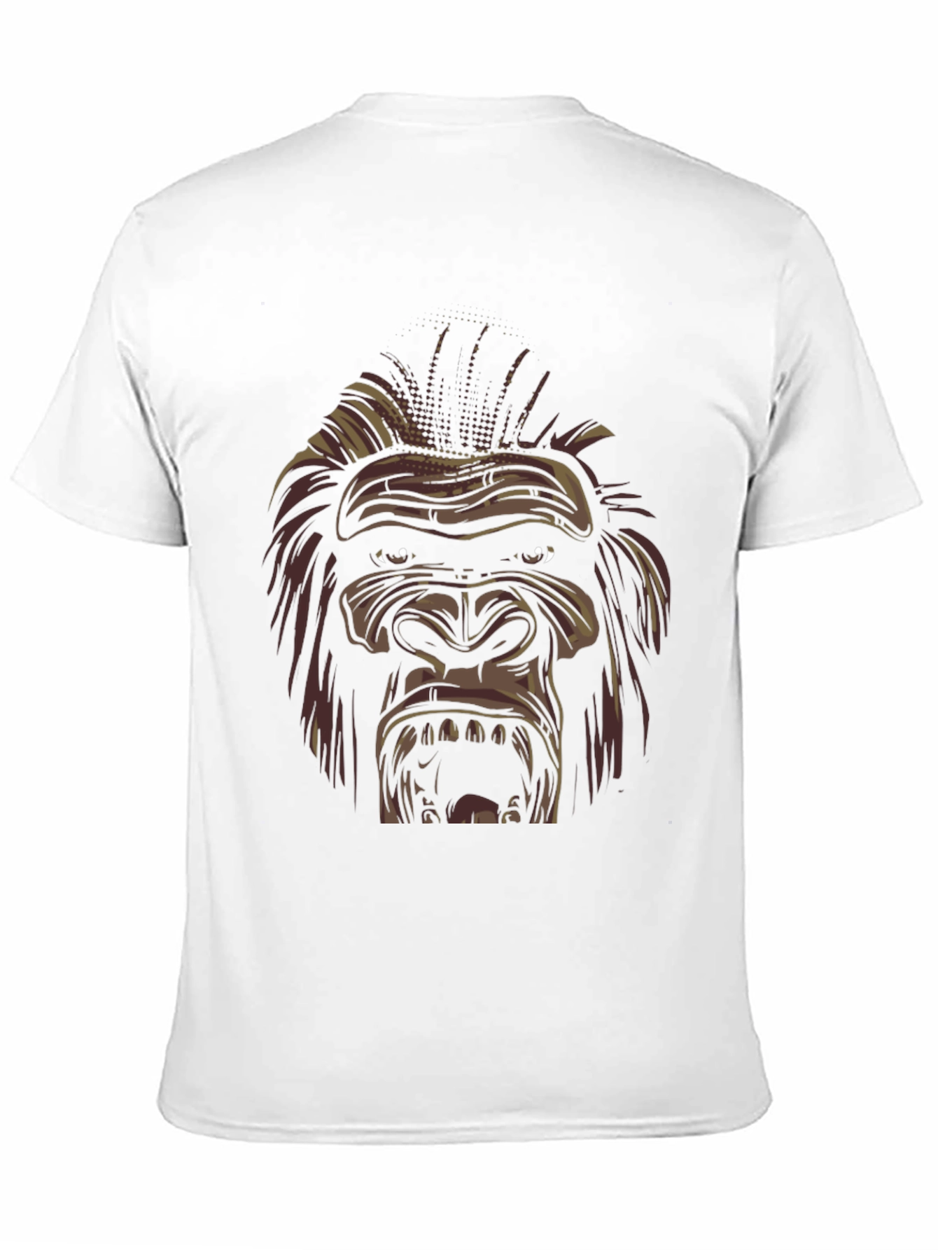 Mens Black Gorilla Graphic Tee