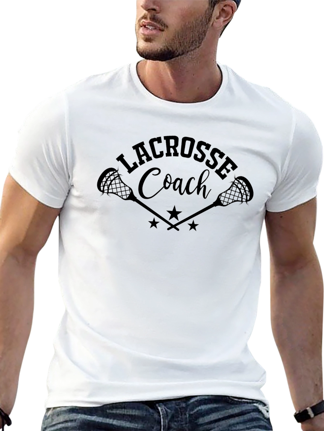 Lacrosse Coach Graphic T-Shirt