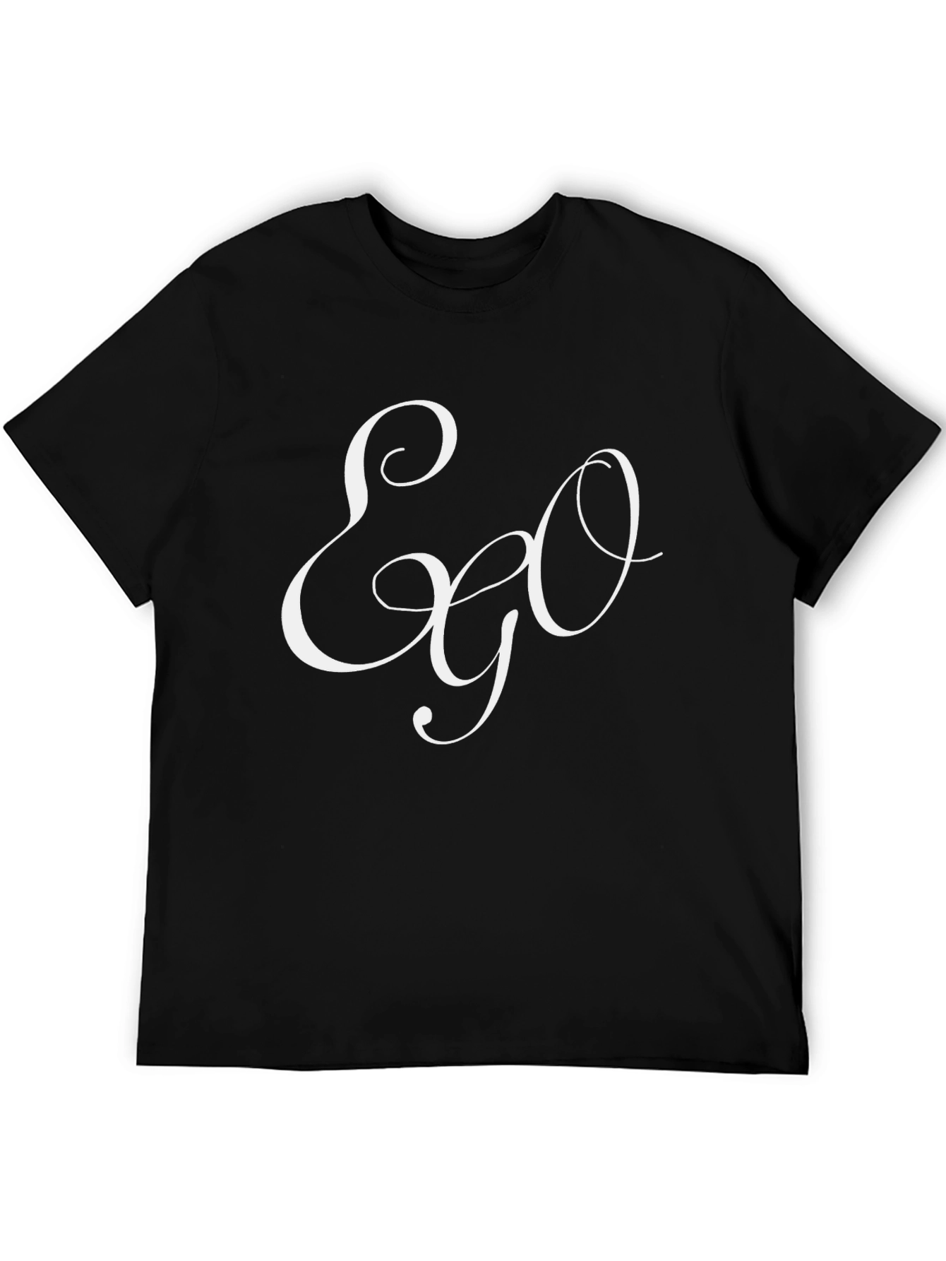 Ego Graphic Tee - Stylish Black T-Shirt