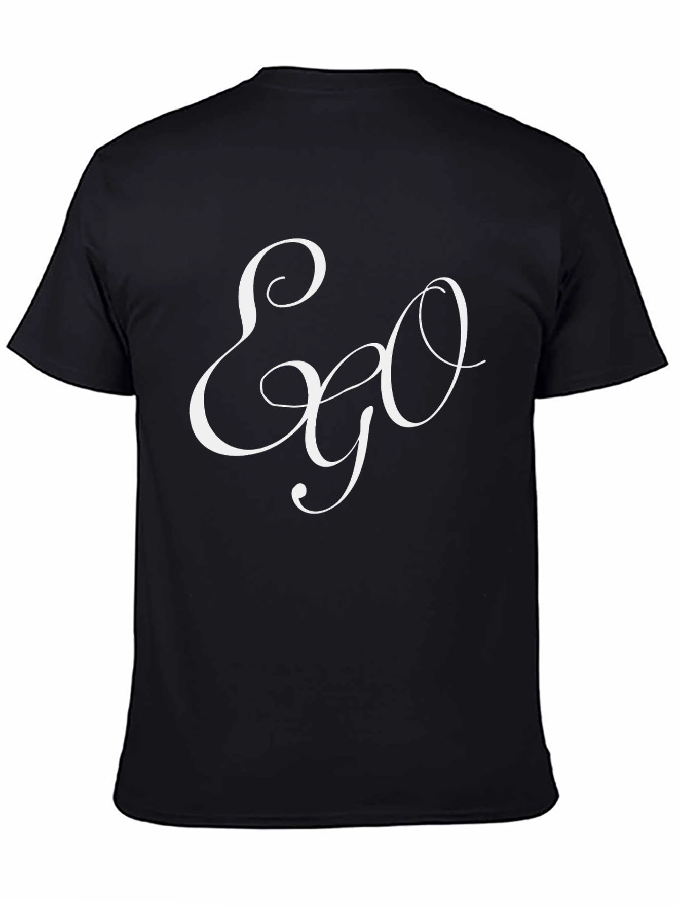 Ego Graphic Tee - Stylish Black T-Shirt