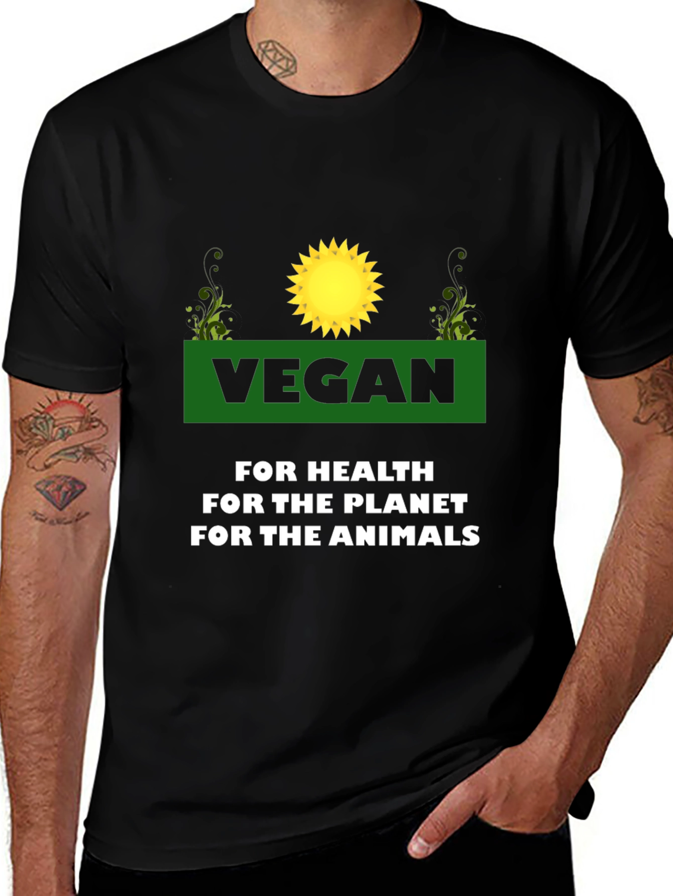 Vegan T-Shirt - For Health Planet Animals