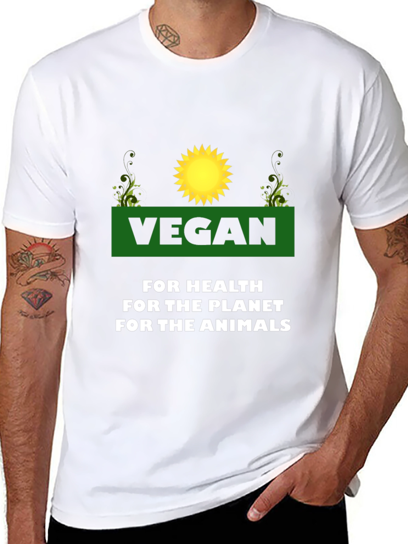 Vegan T-Shirt - For Health Planet Animals