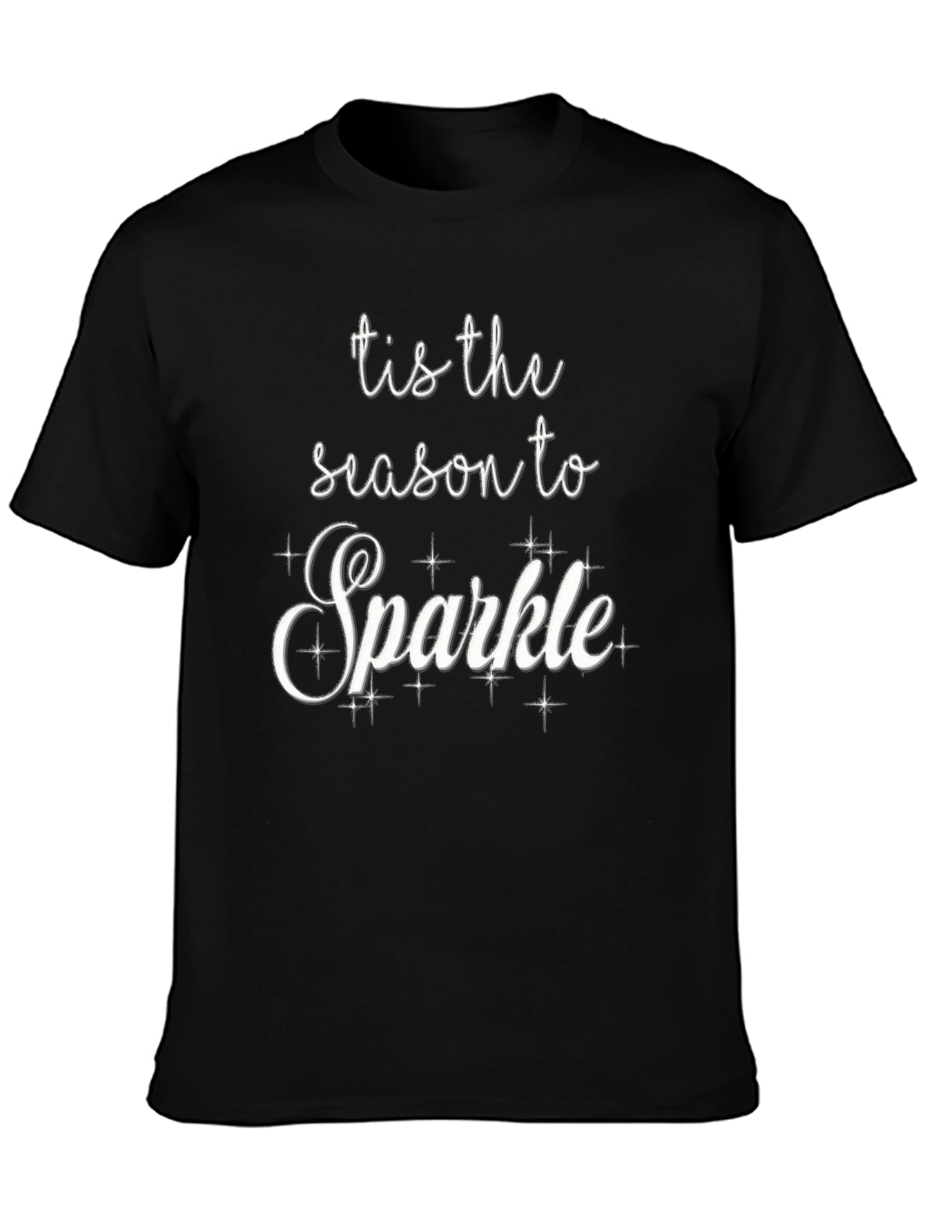 Tis the Season to Sparkle Black T-Shirt