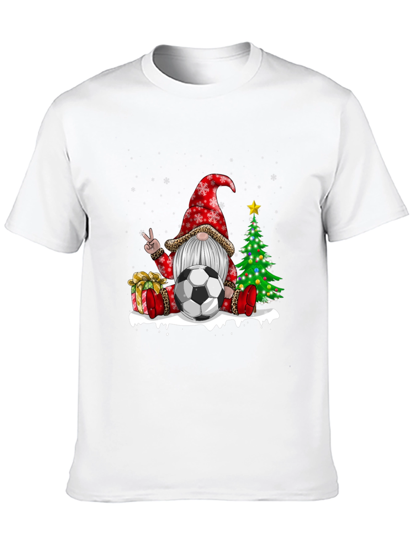 Christmas Soccer Gnome T-Shirt