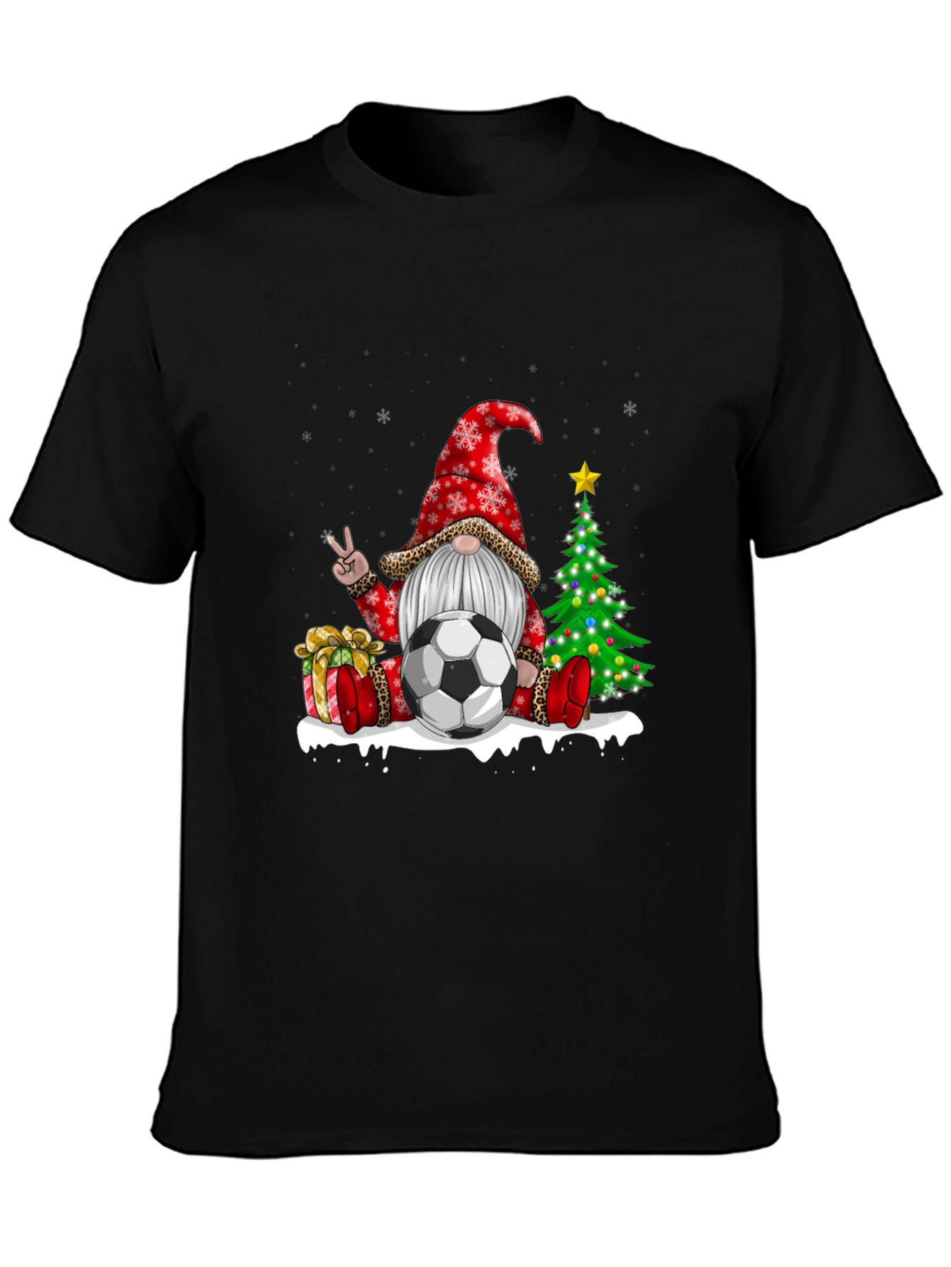 Christmas Soccer Gnome T-Shirt