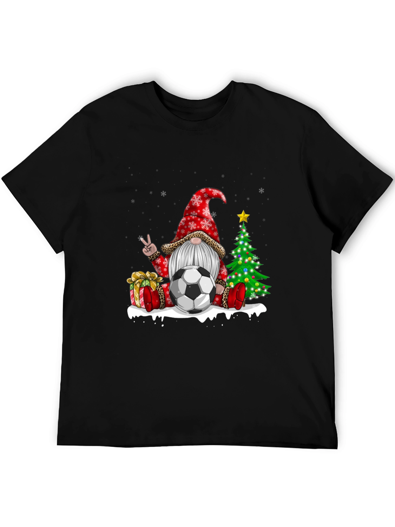 Christmas Soccer Gnome T-Shirt