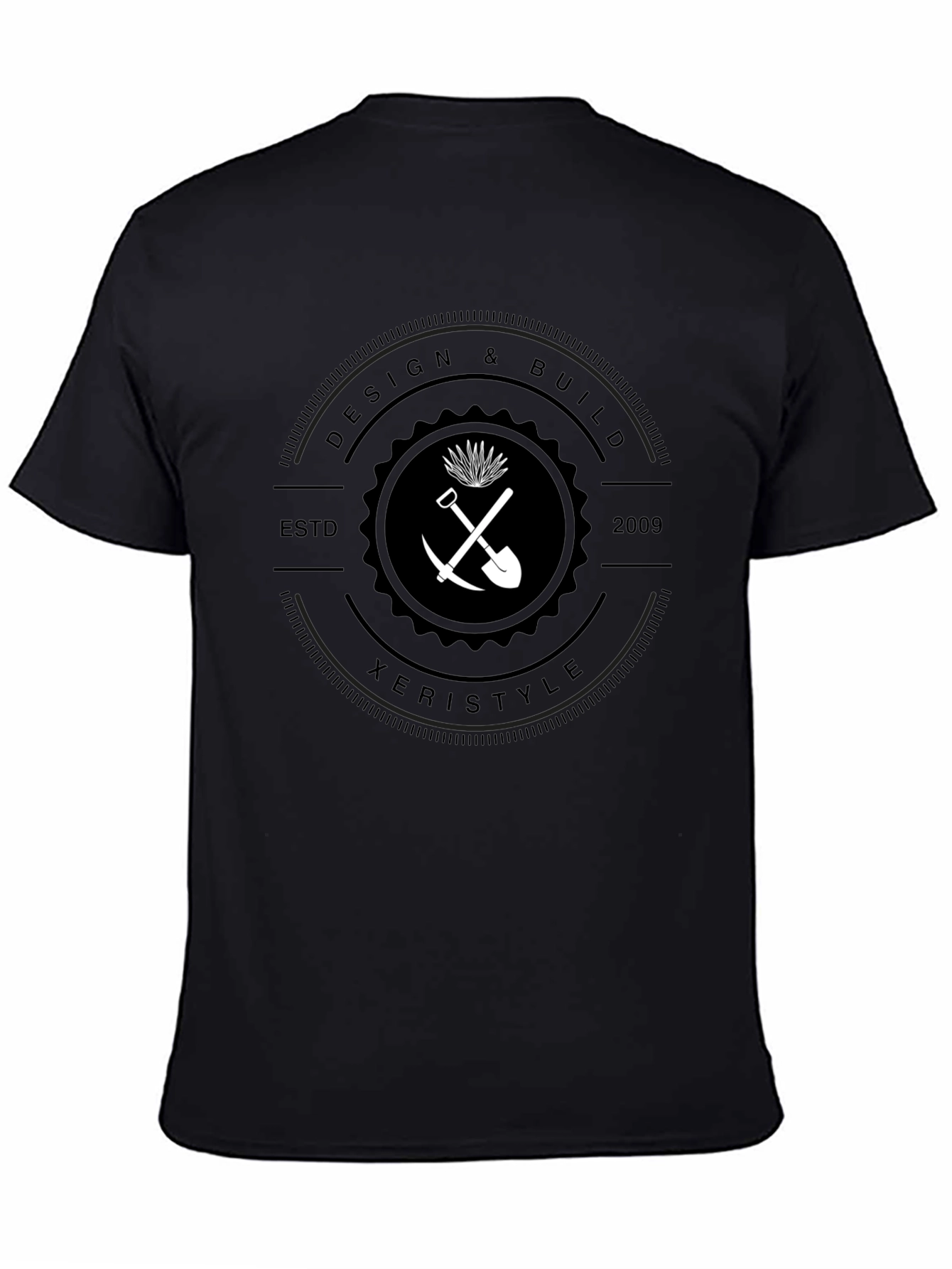 Design & Build Xeristyle Black Graphic T-Shirt