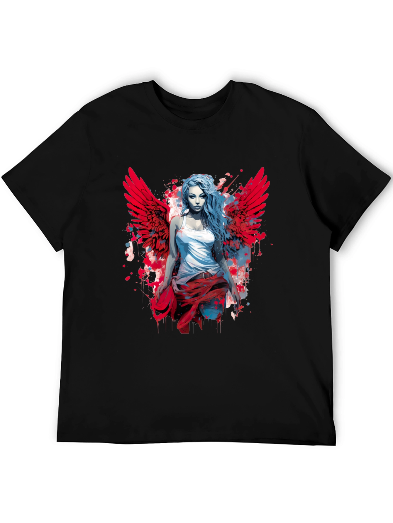 Winged Angel Graphic Tee - Modern Style