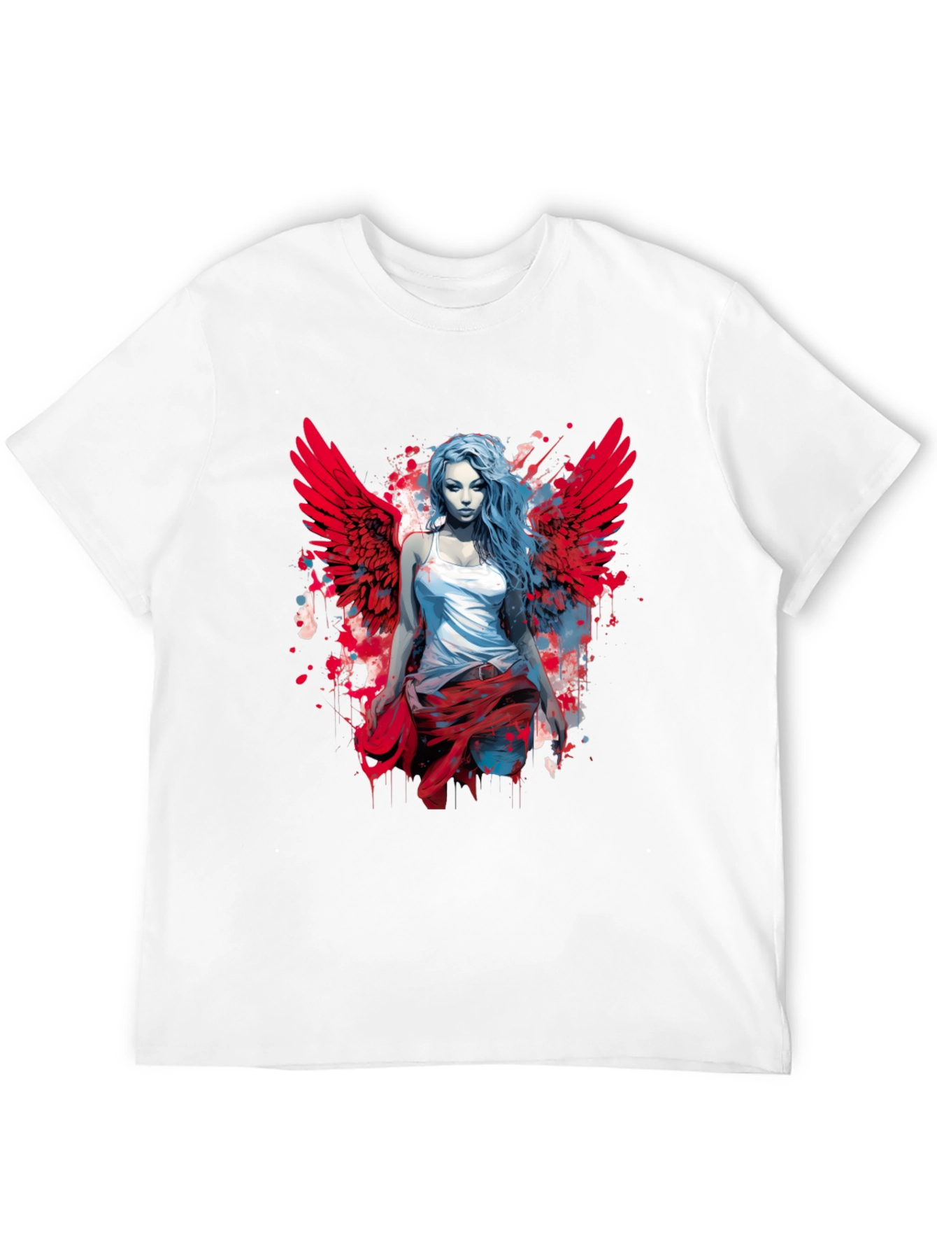 Winged Angel Graphic Tee - Modern Style