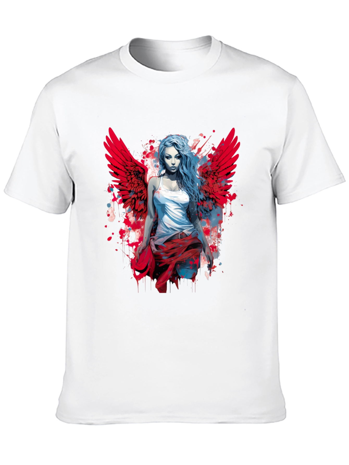 Winged Angel Graphic Tee - Modern Style