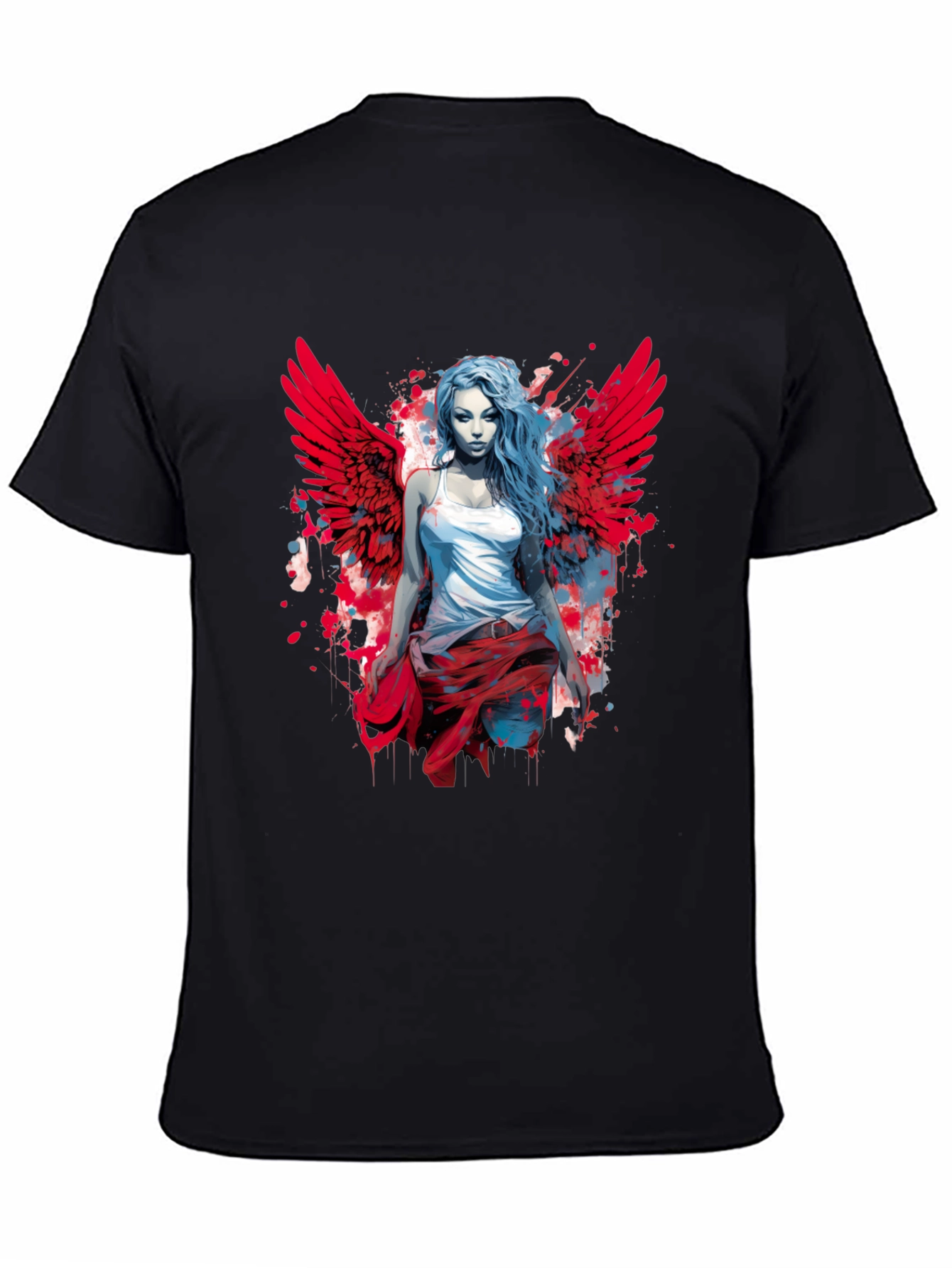 Winged Angel Graphic Tee - Modern Style