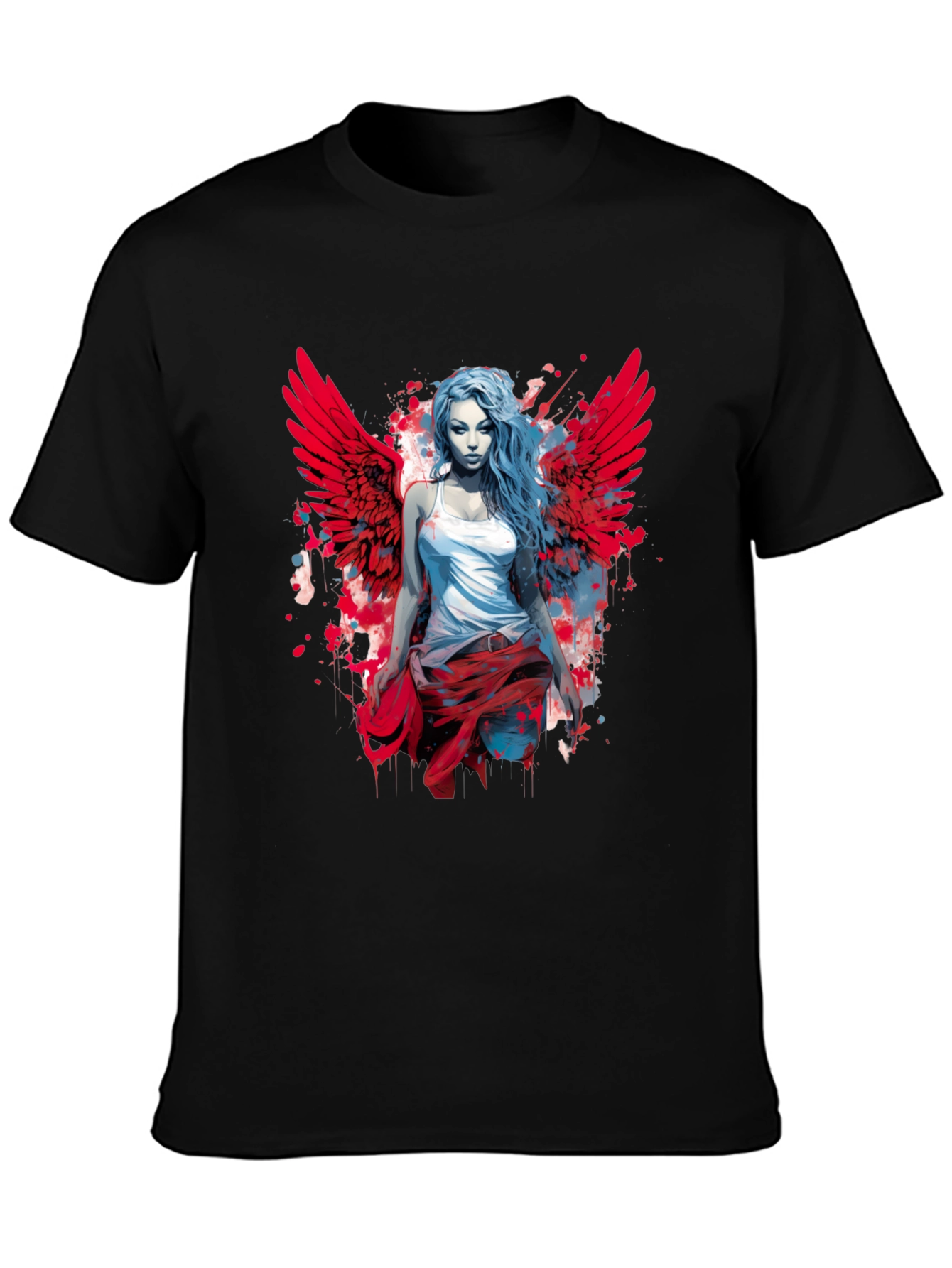 Winged Angel Graphic Tee - Modern Style