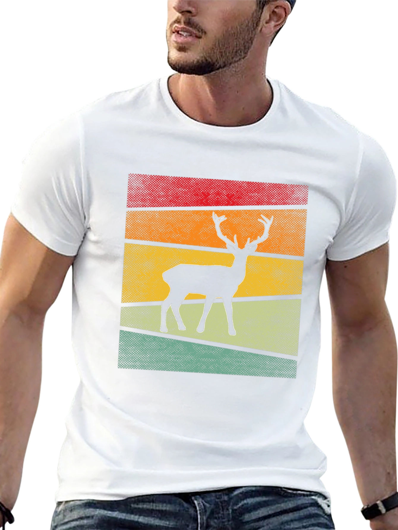 Retro Deer Graphic Tee
