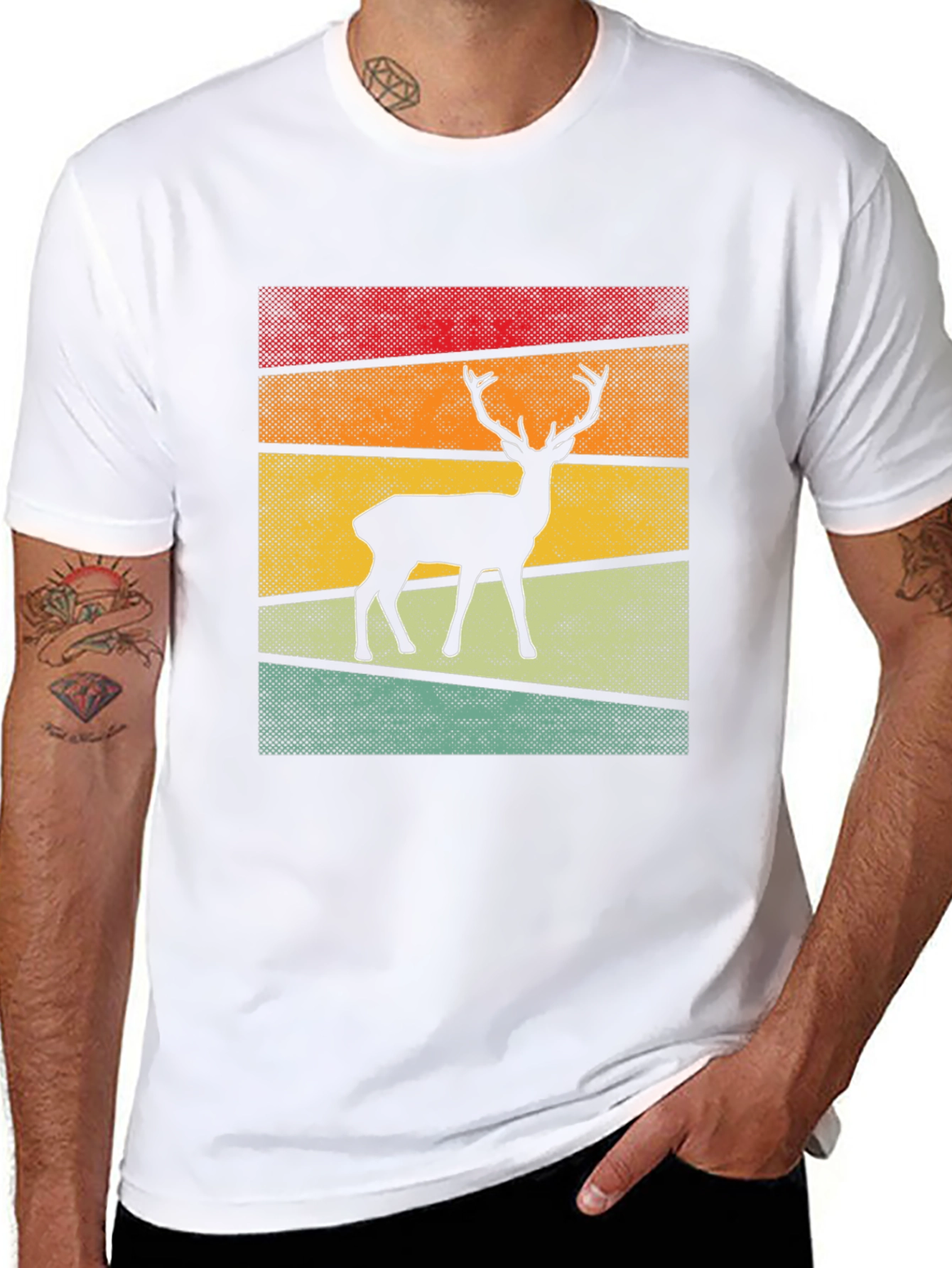 Retro Deer Graphic Tee
