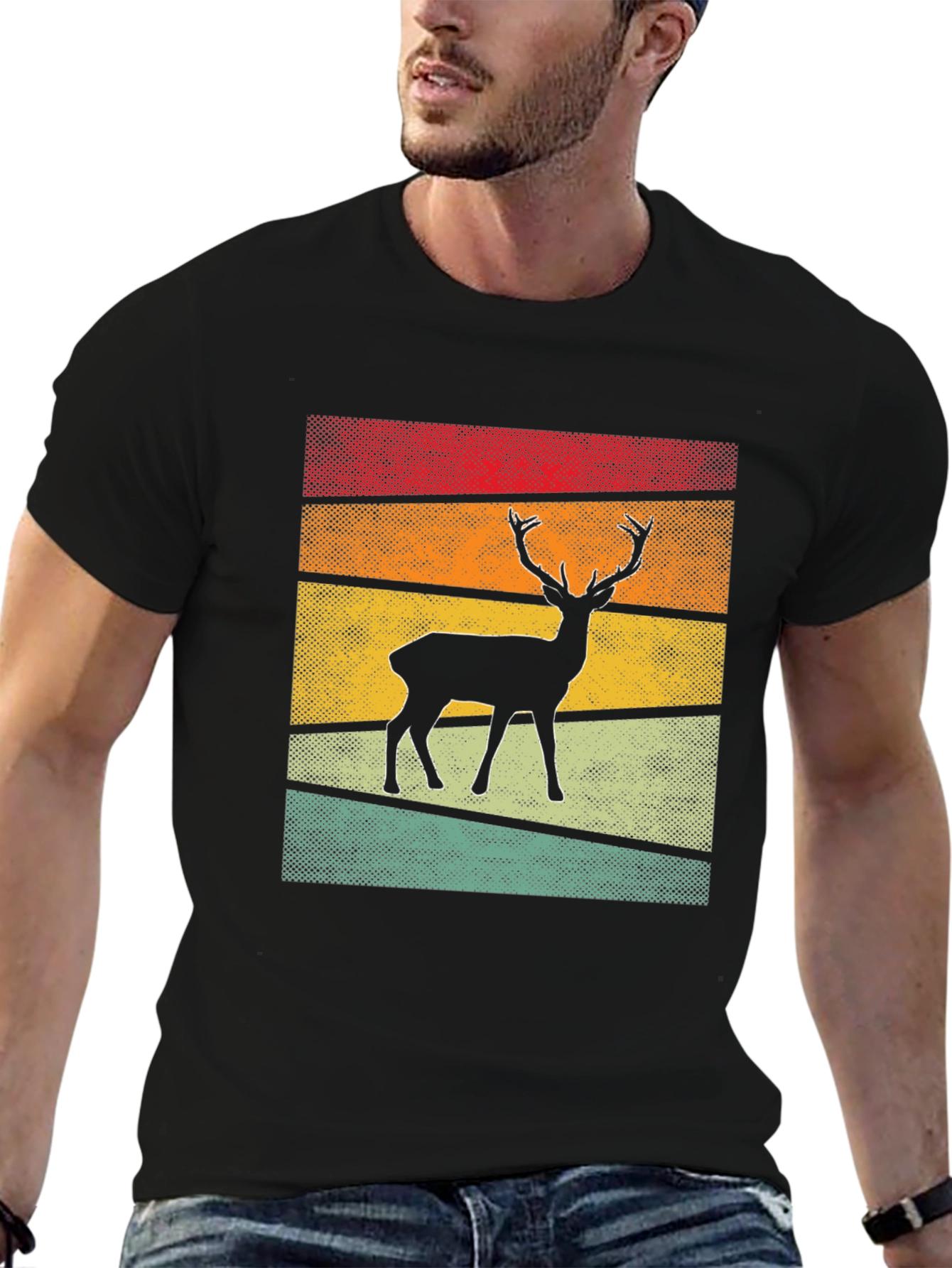 Retro Deer Graphic Tee