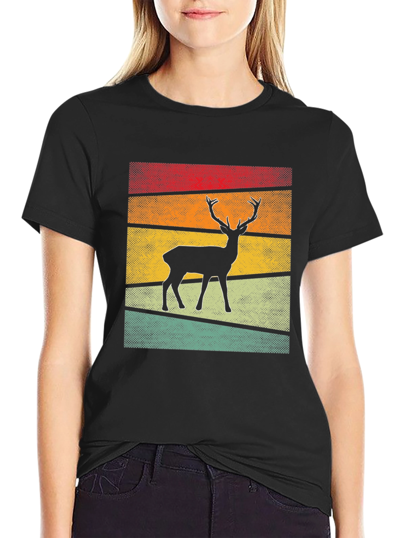 Retro Deer Graphic Tee