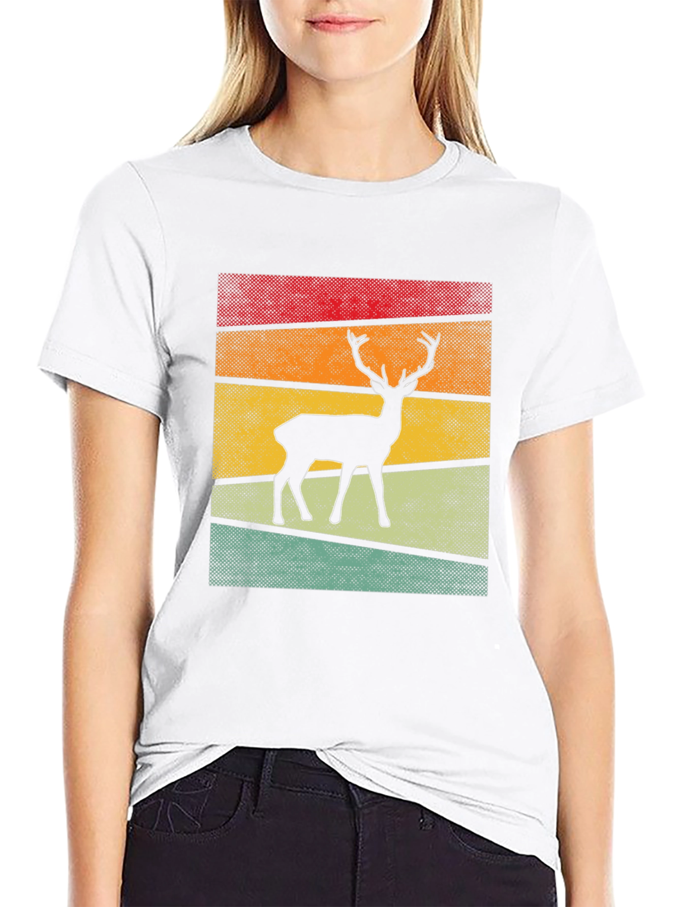 Retro Deer Graphic Tee